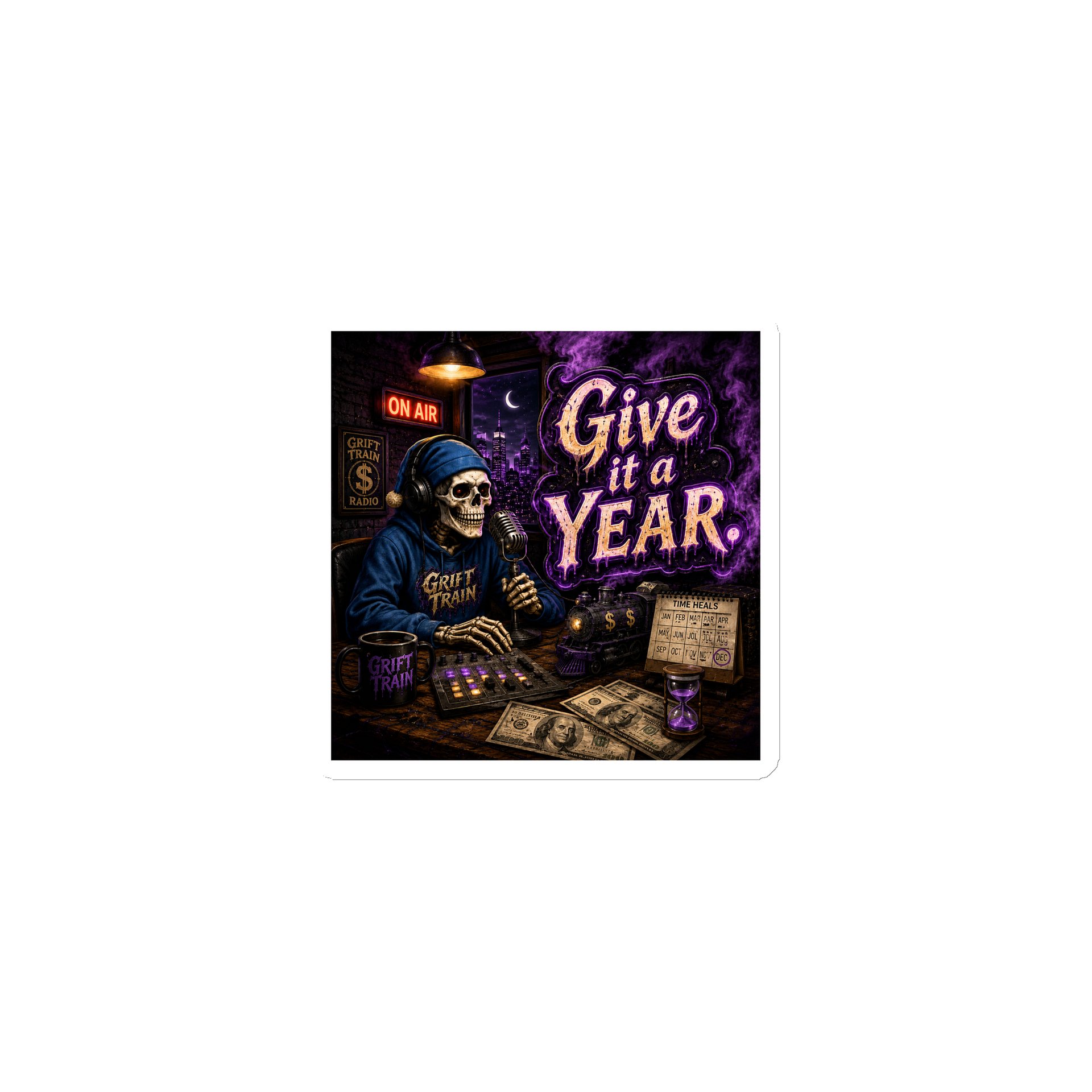 "Give It A Year" Die-Cut Magnets product image (1)