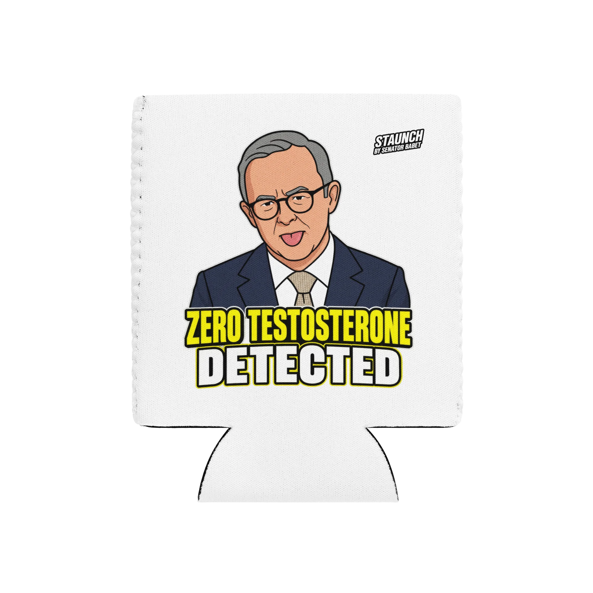 Zero Testosterone Detected Stubby Holder product image (2)