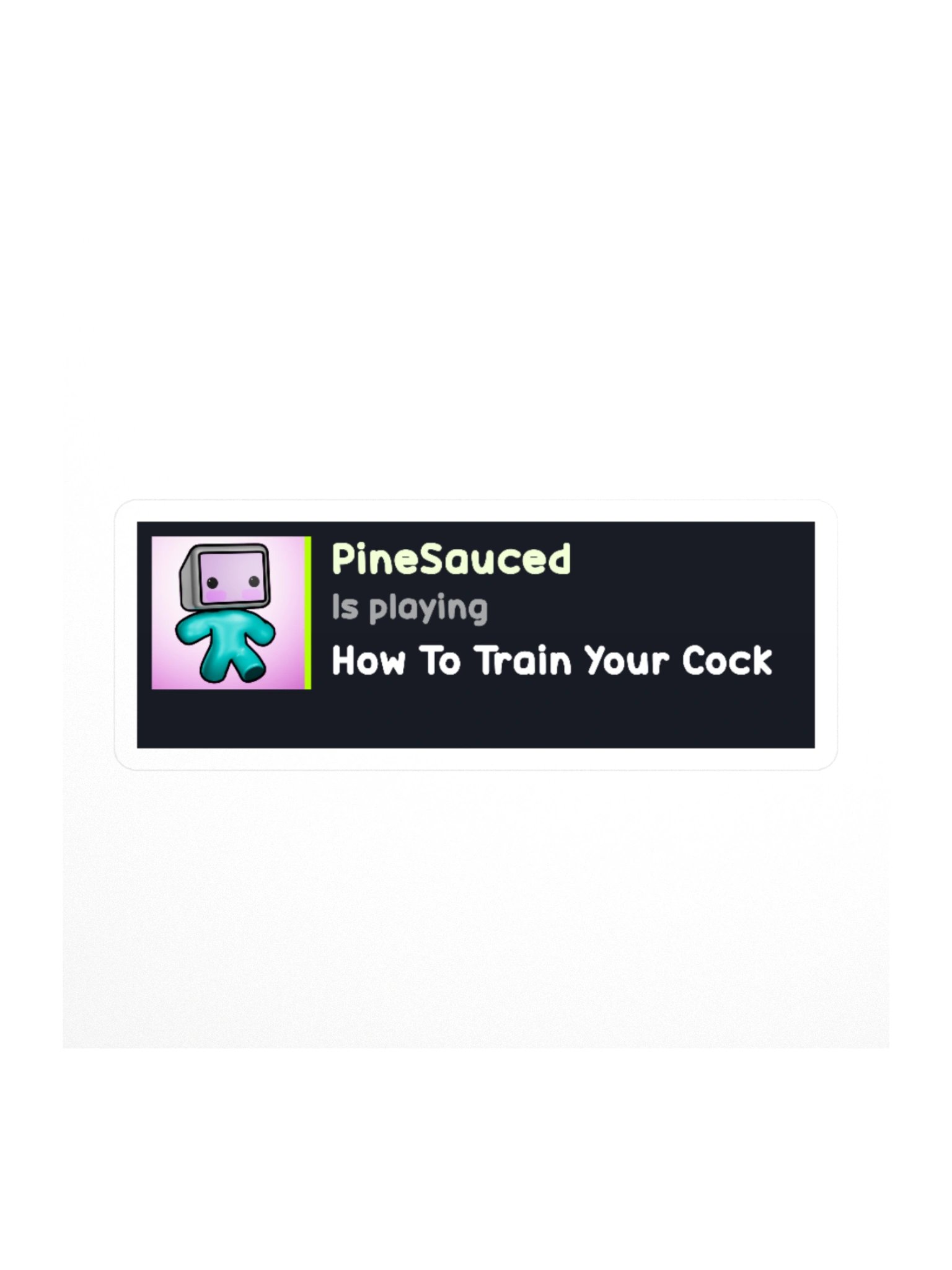 Pines Message Sticker (larger sizes) product image (1)