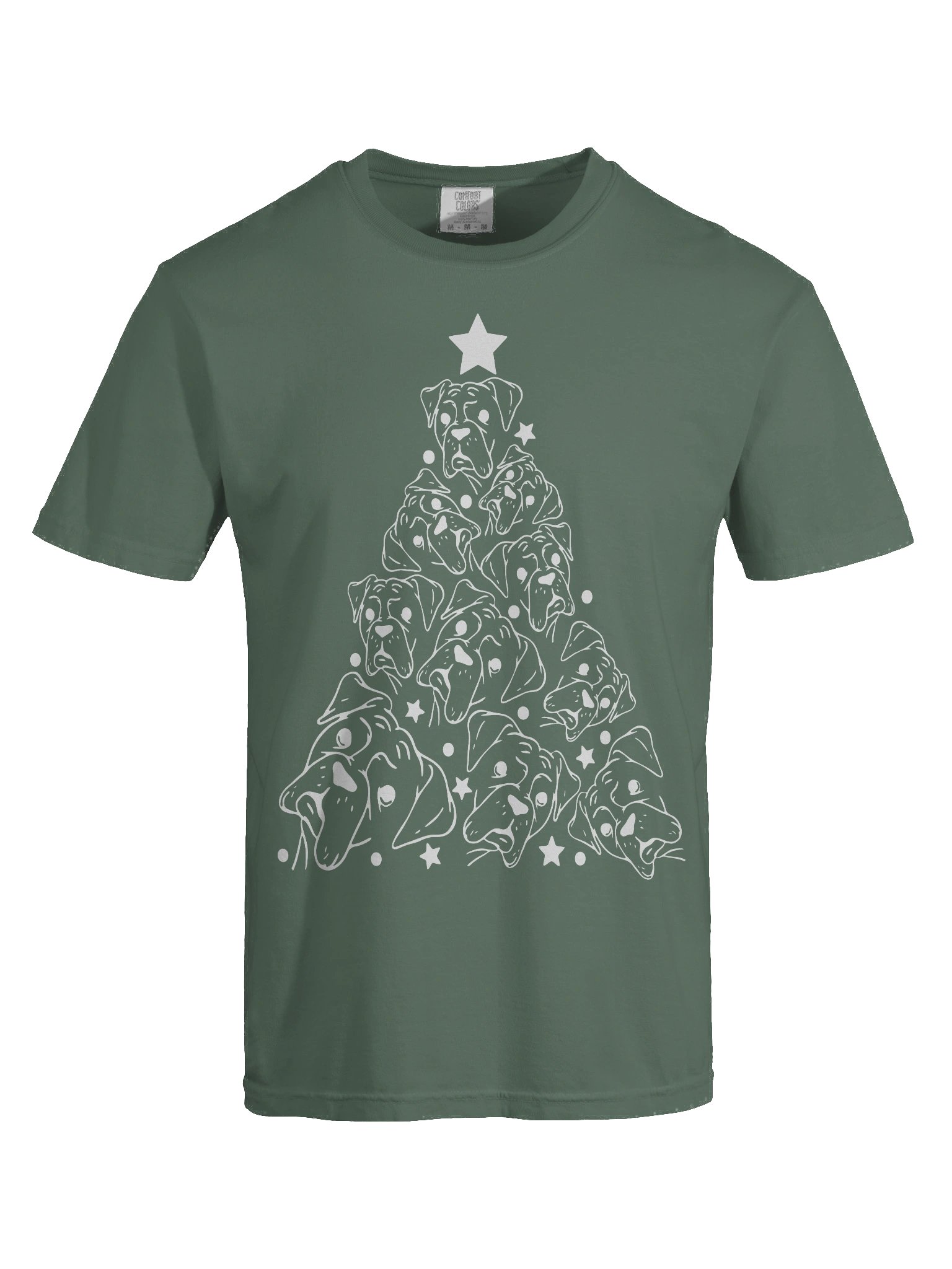 Boxer Christmas Tree T-Shirt product image (9)