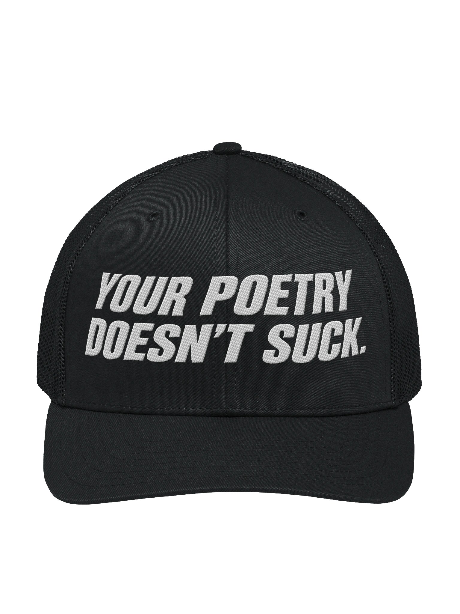 Your Poetry Doesn't Suck Trucker Hat - Black/White product image (1)