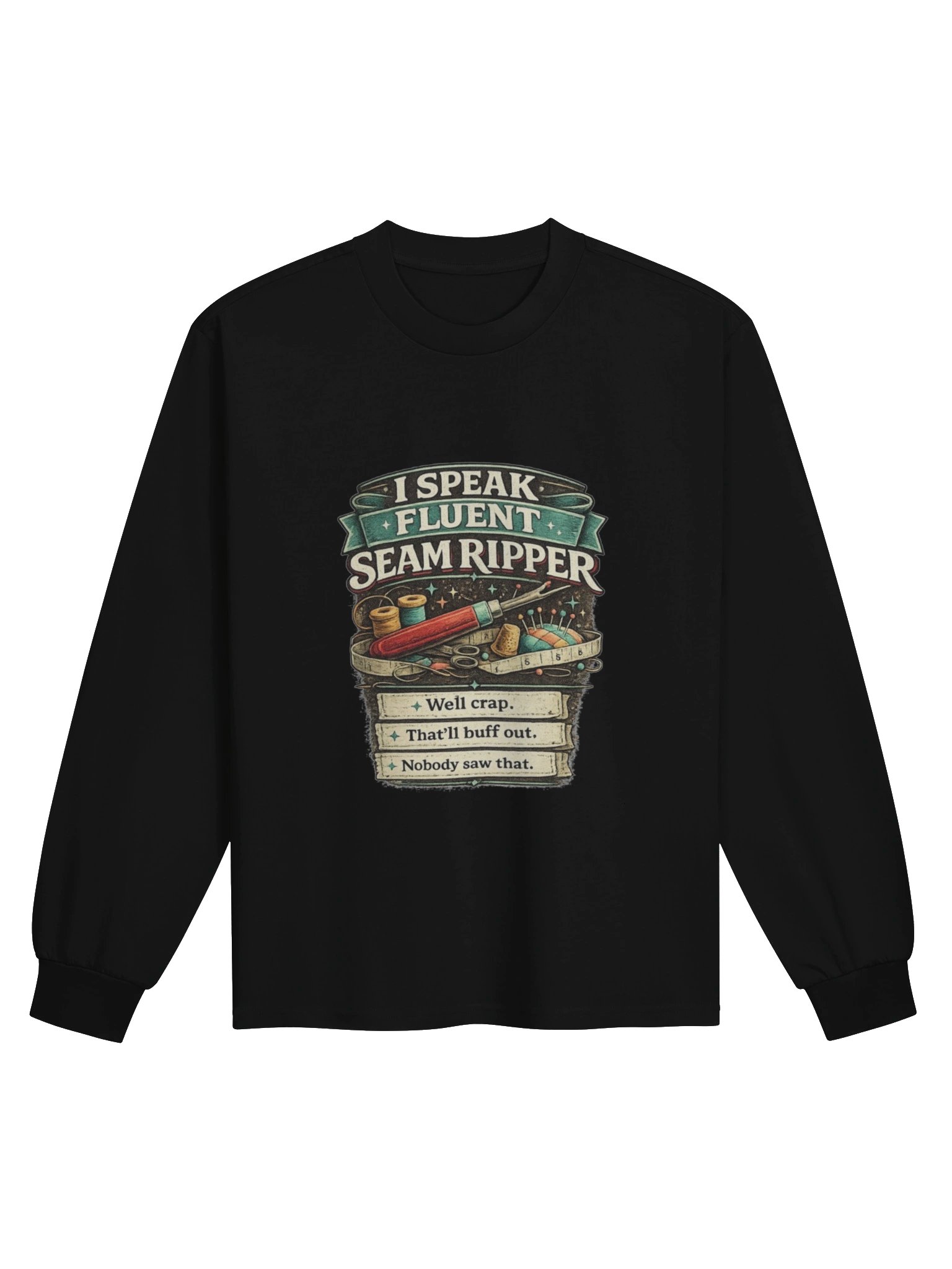 I Speak Fluent Seam Ripper — Vintage Sewing Shirt product image (1)