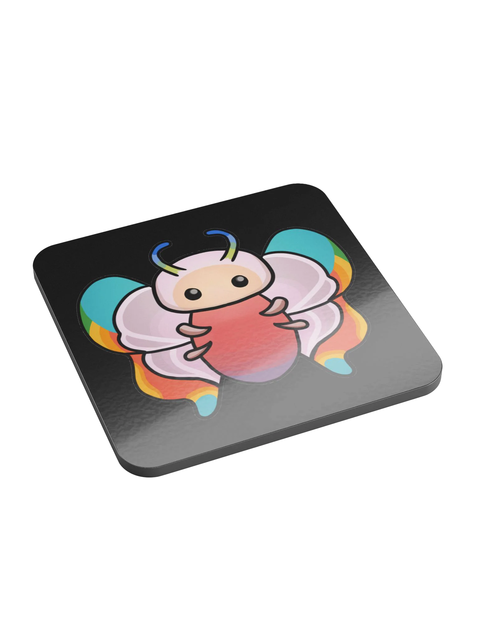 Palia Rainbow Butterfly - Glossed Cork Coaster product image (1)