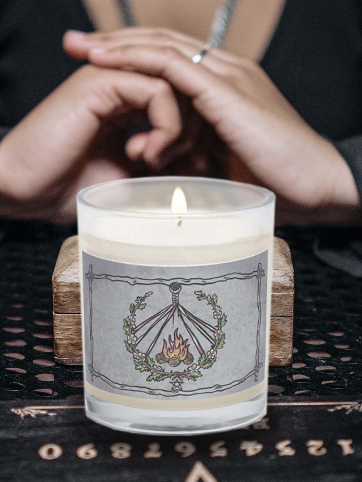 Beltane Unscented Soy Candle With Cotton Wick product image (1)