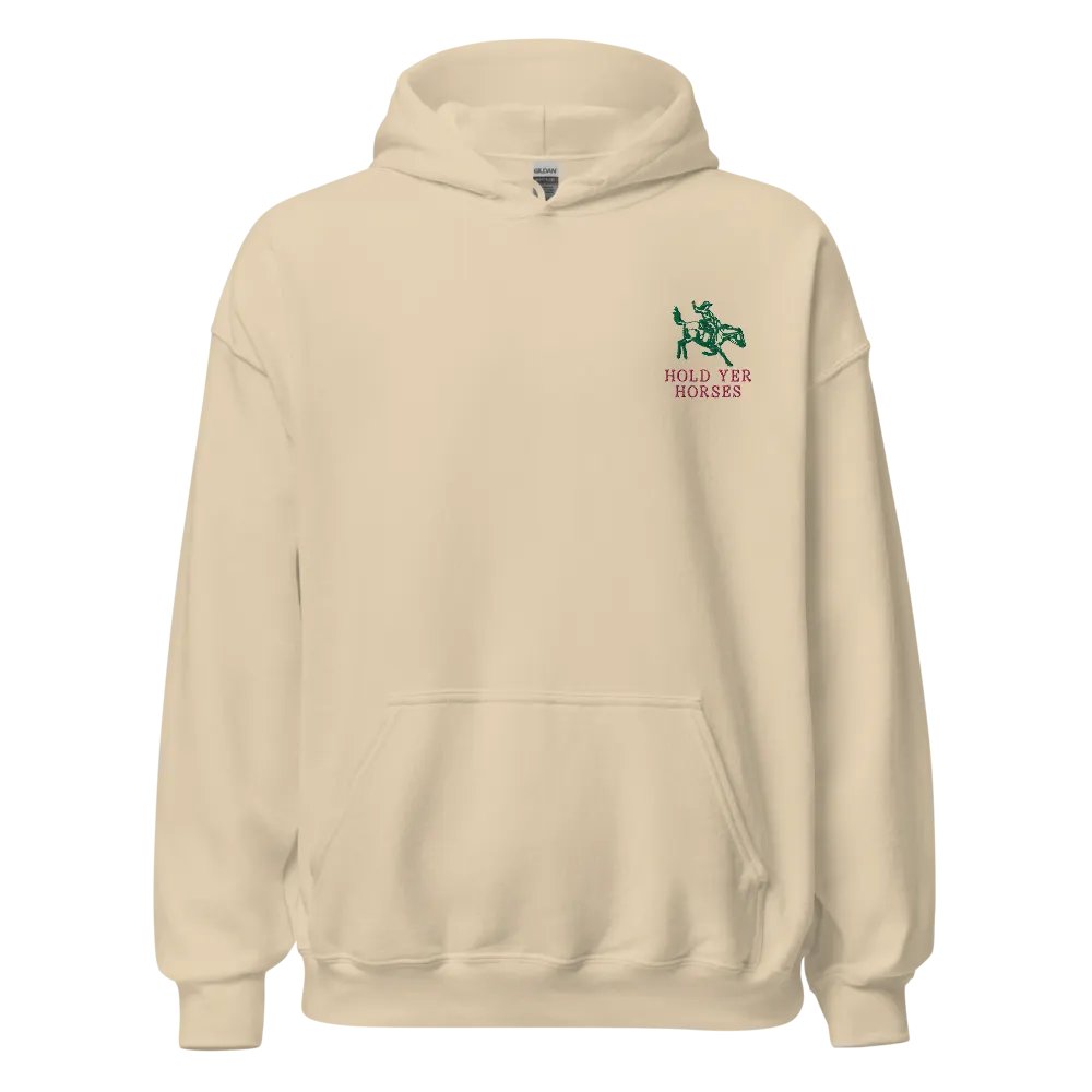 hold yer horses embroidered hoodie product image (1)