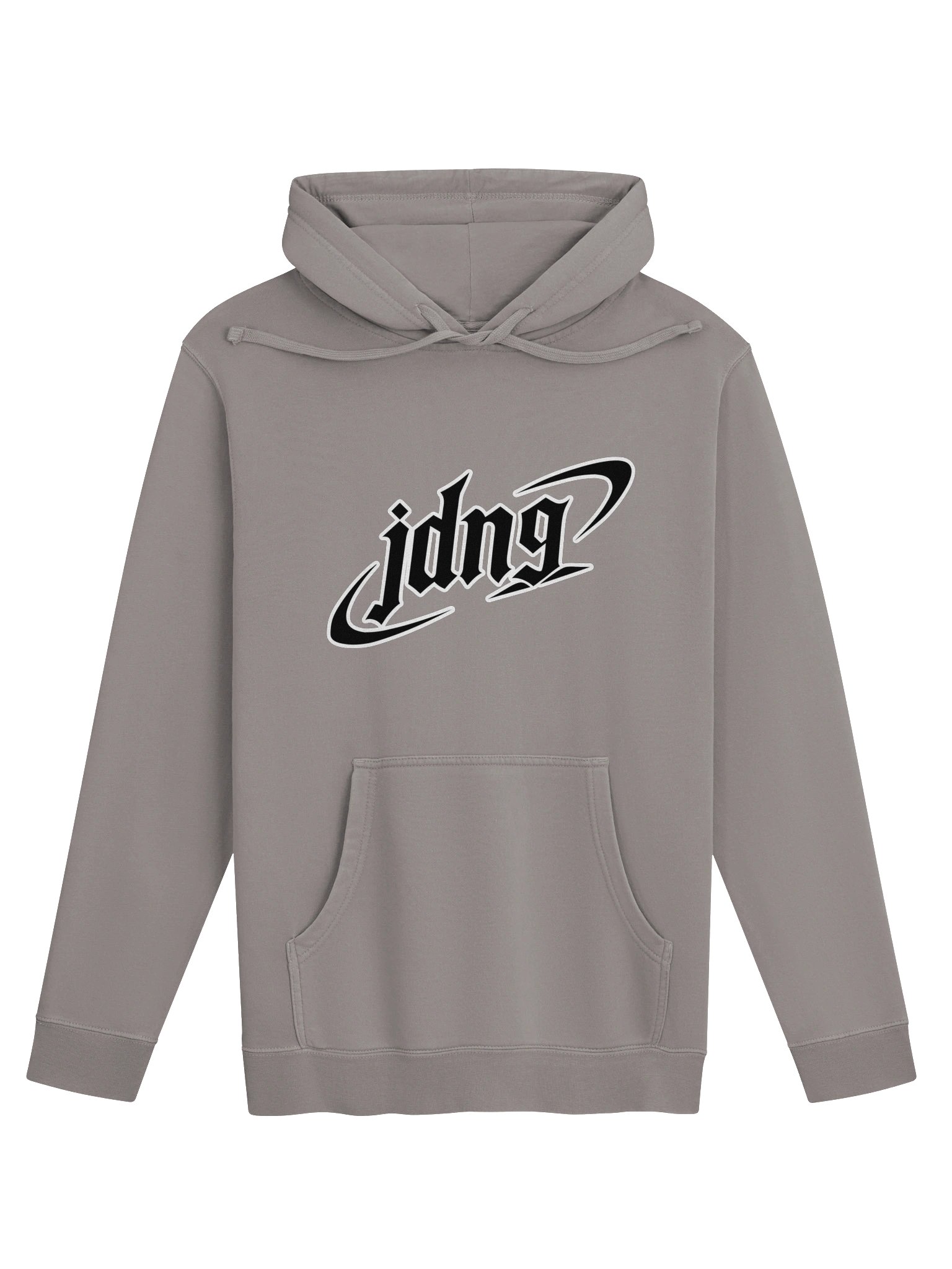 Abstract Graffiti Logo Pigment Dyed Hoodie W product image (1)