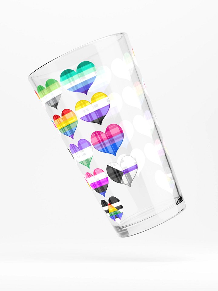 All the Hearts Pint Glass product image (2)