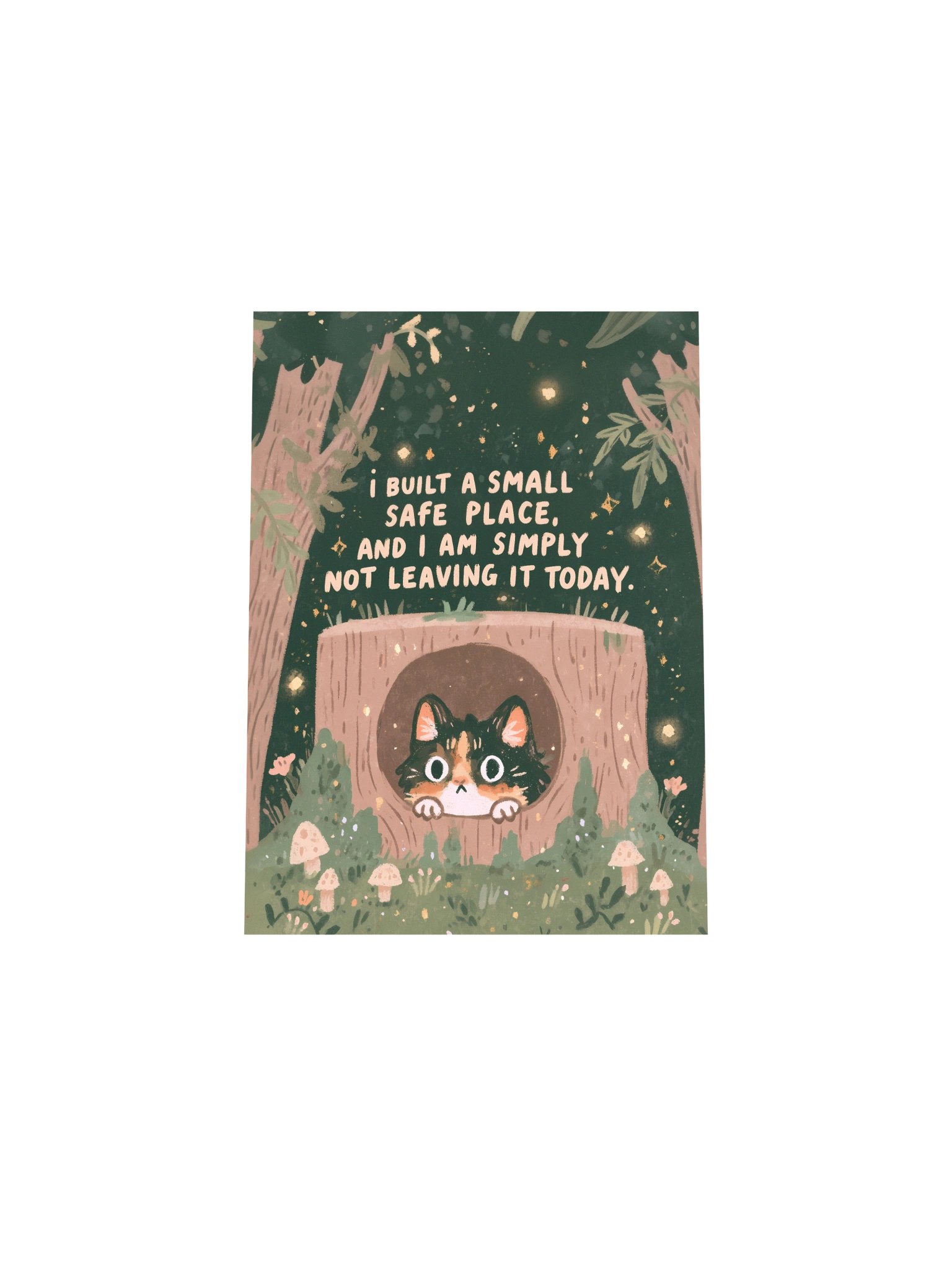 Safe Place Cat Forest Poster product image (29)