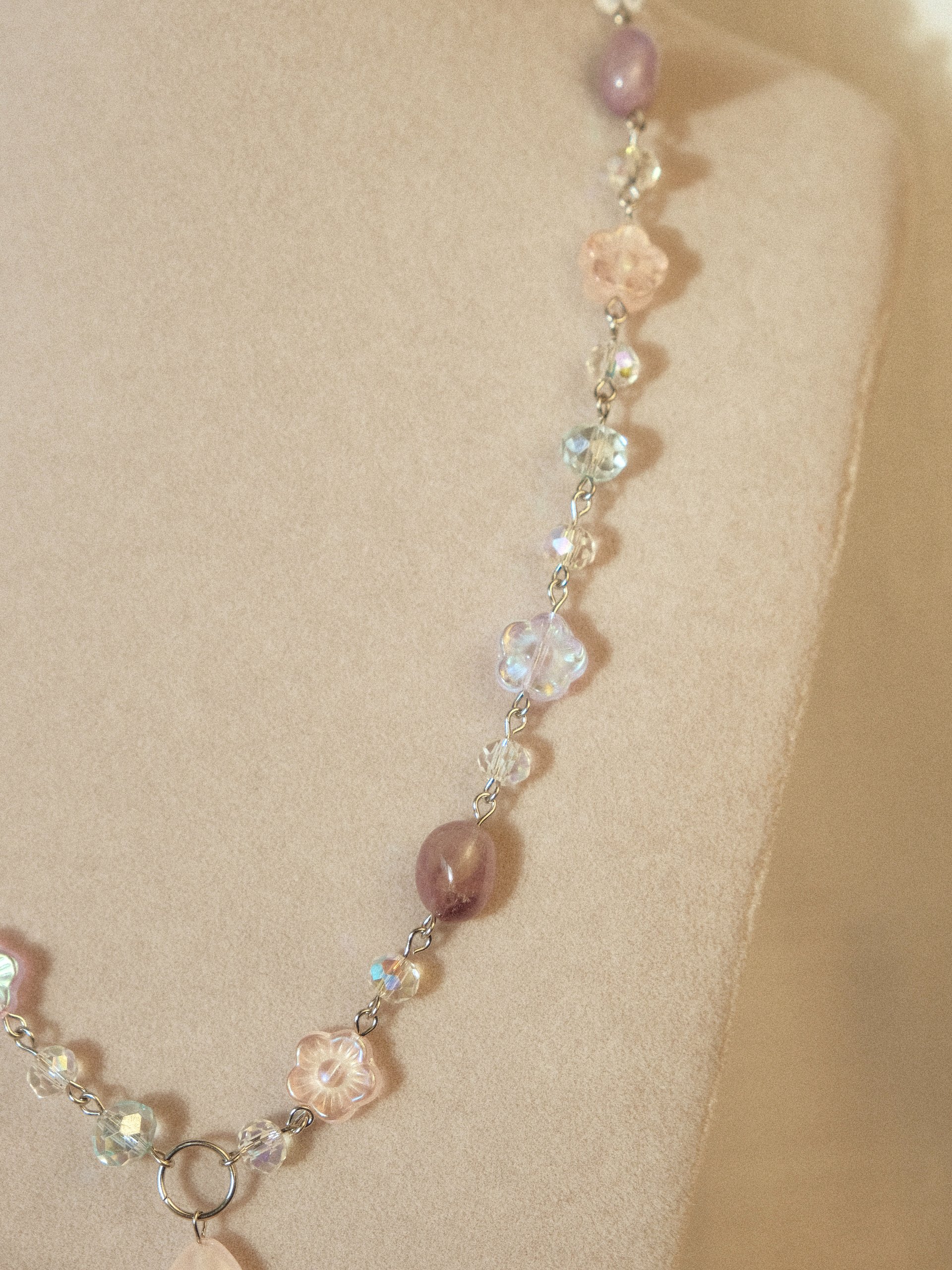 Pastel Dreams - Rose Quartz & Amethyst Necklace product image (5)