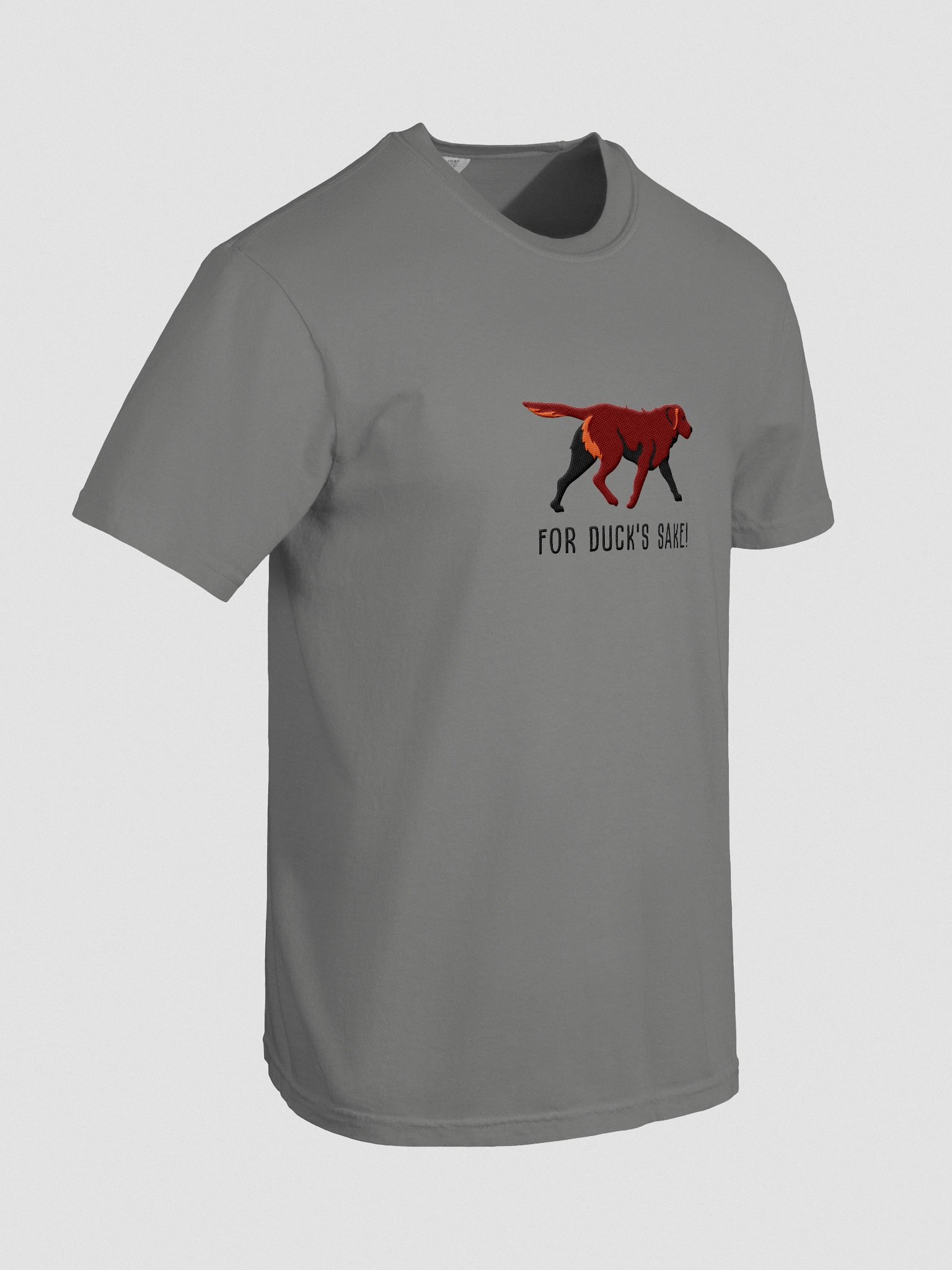 For Duck's Sake T-Shirt(Embroidered) of a Chesapeake Bay Retriever(Brown) product image (11)