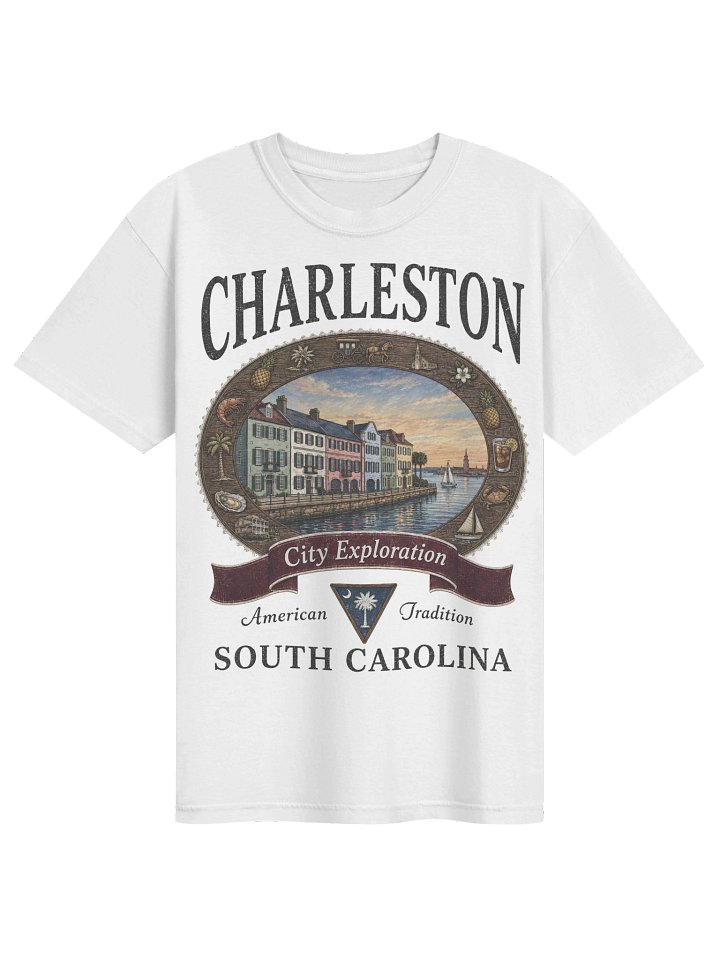 Vintage Charleston Shirt, South Carolina Graphic Tee, Comfort Colors 1717 Lowcountry Travel T-Shirt product image (27)