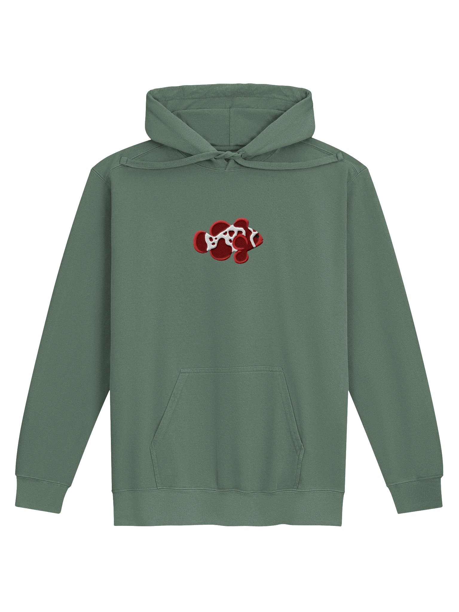 Lightning Maroon Clownfish Embroidered Hoodie | Saltwater Reef Aquarium Fish & Ocean Lover Apparel product image (9)