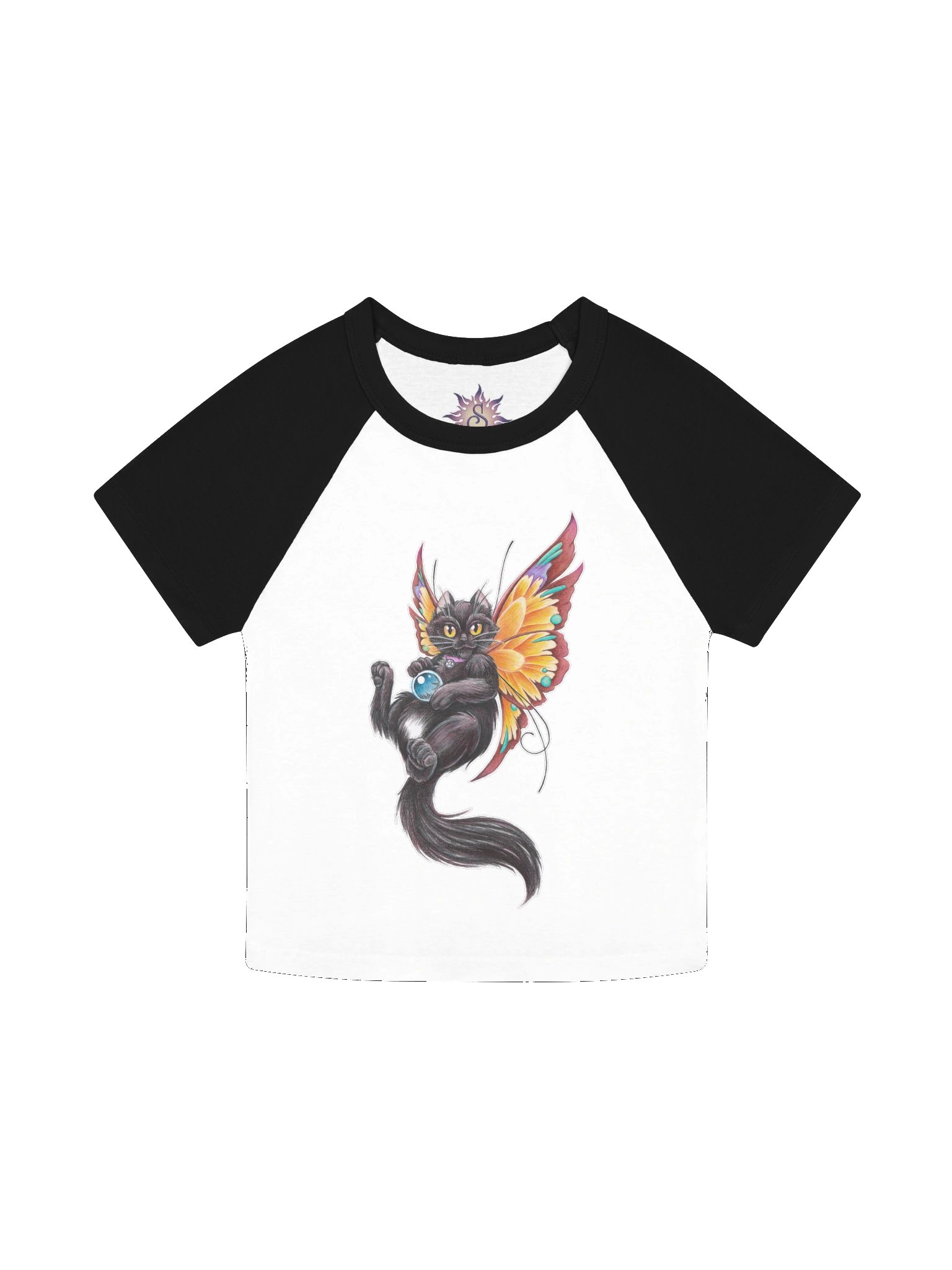 Faery Cat - SharpTattoos @ Strega Rose Tattoo Arts Raglan Tee product image (7)