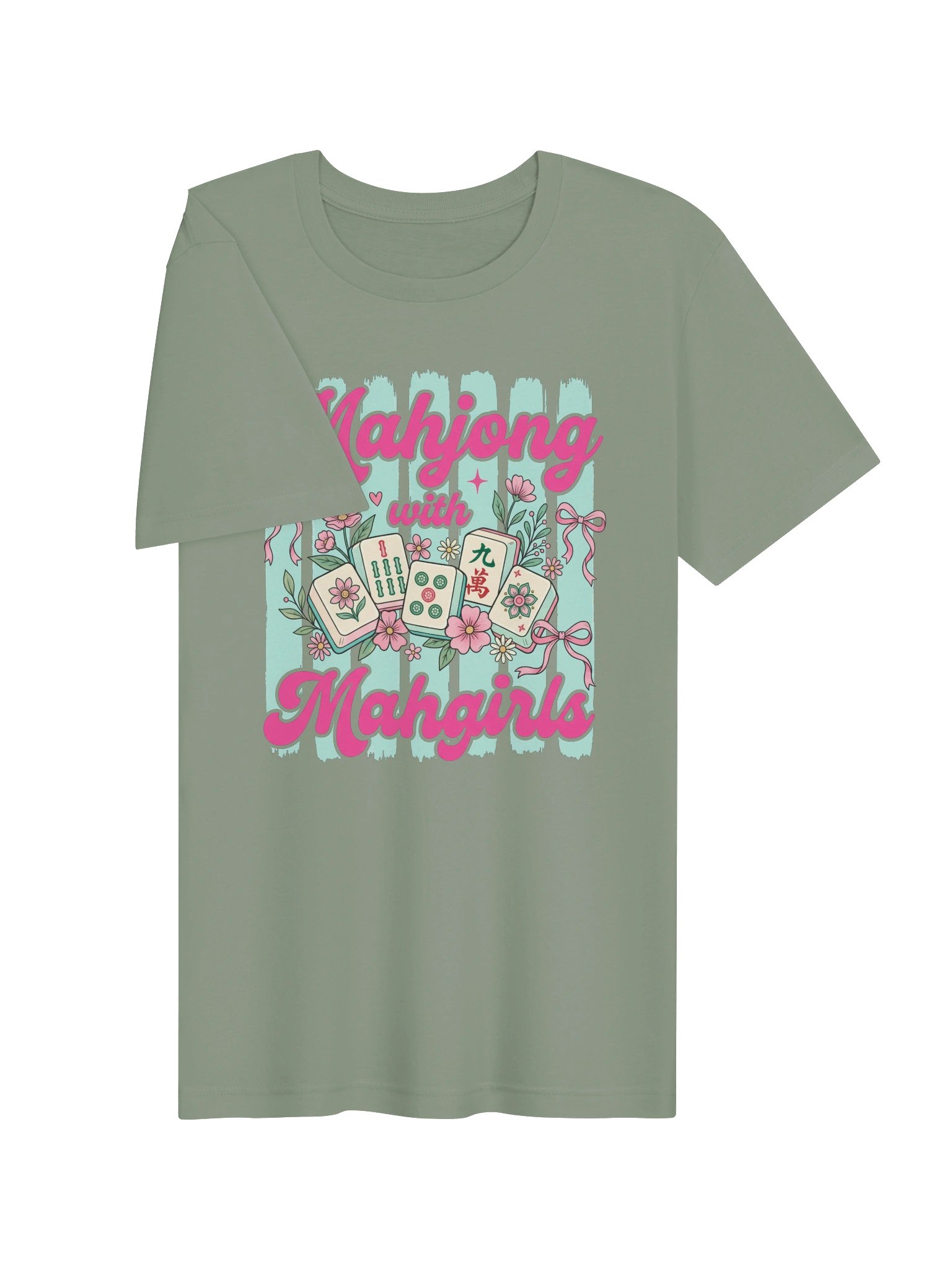 Mahjong With Mahgirls T-Shirt | Cute Mahjong Girls Game Night Tee product image (29)
