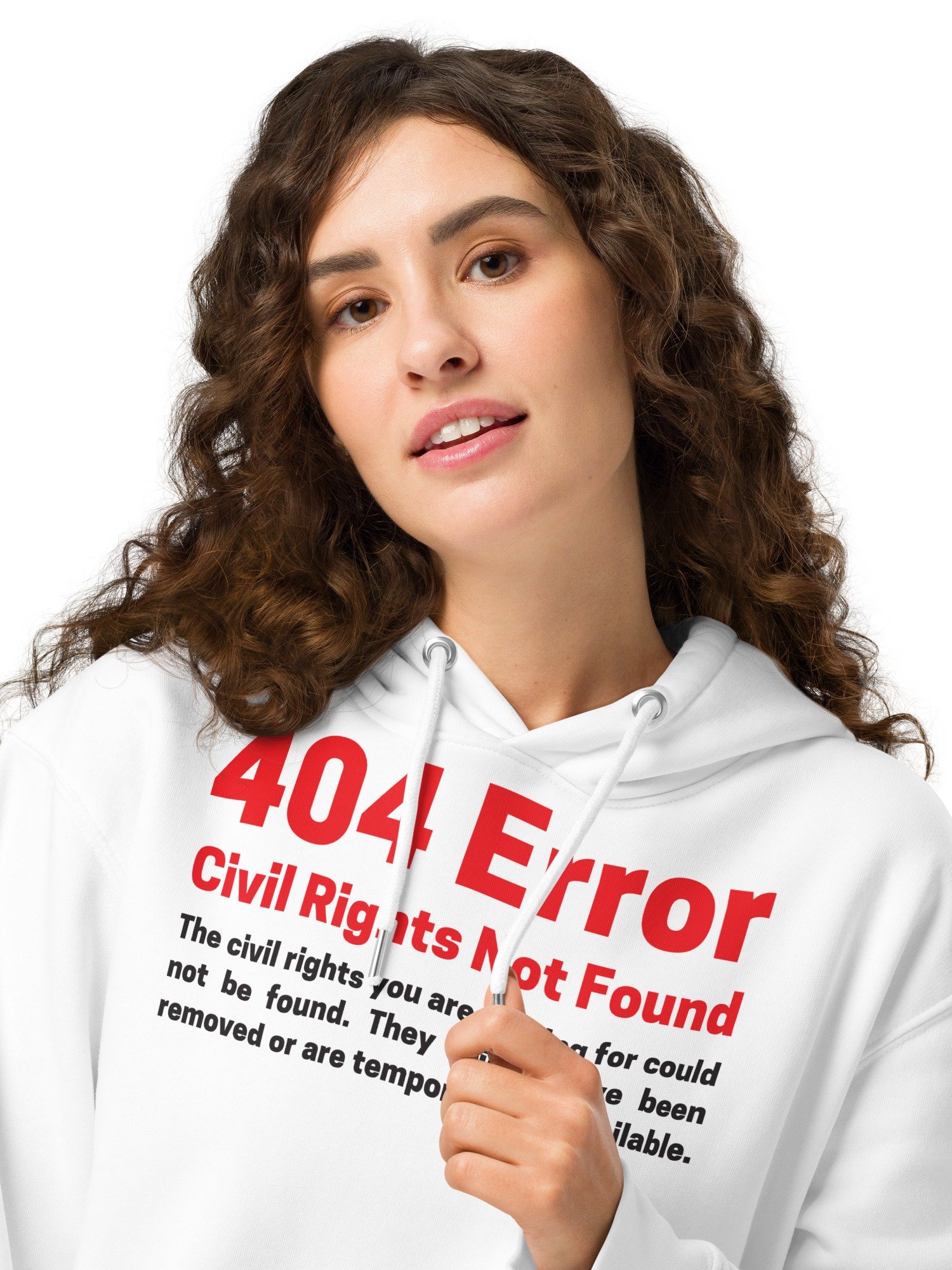 Civil Rights Not Found Unisex Organic Cotton Hoodie product image (2)