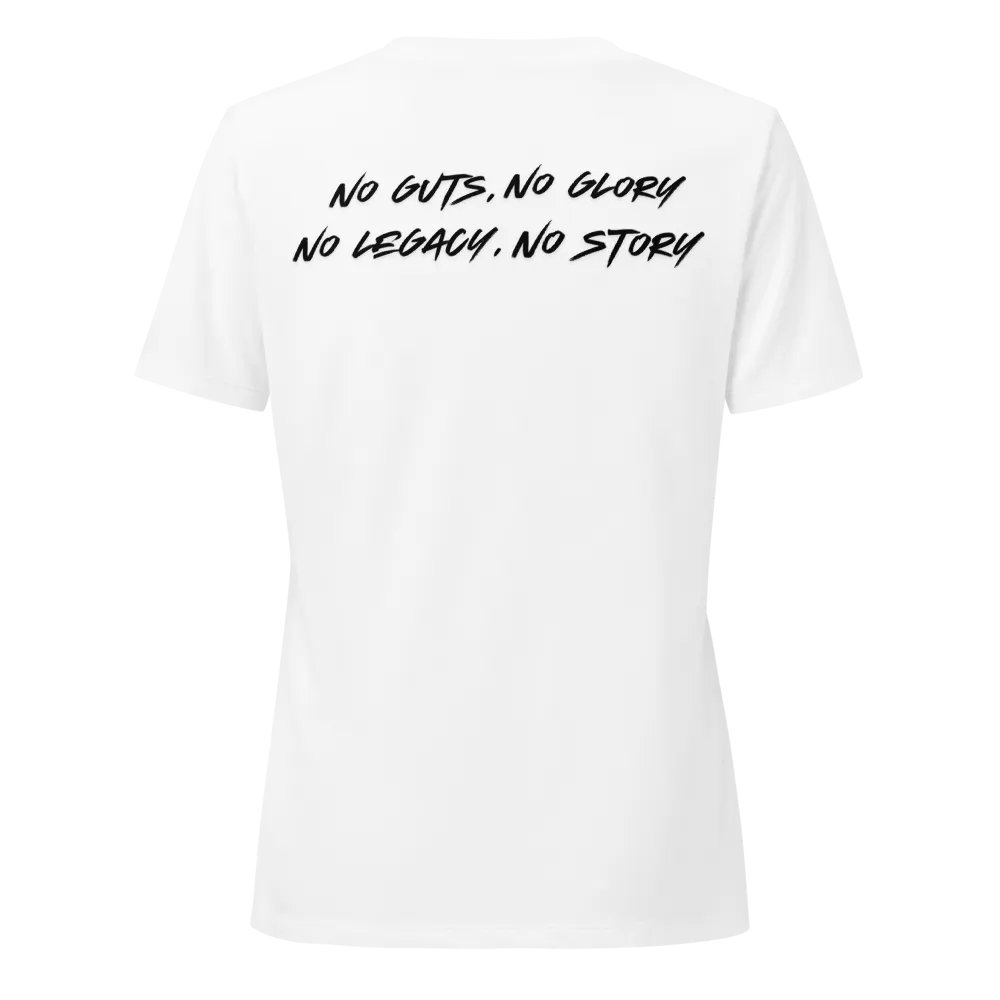 Woman's V Neck | White | White/Red product image (2)