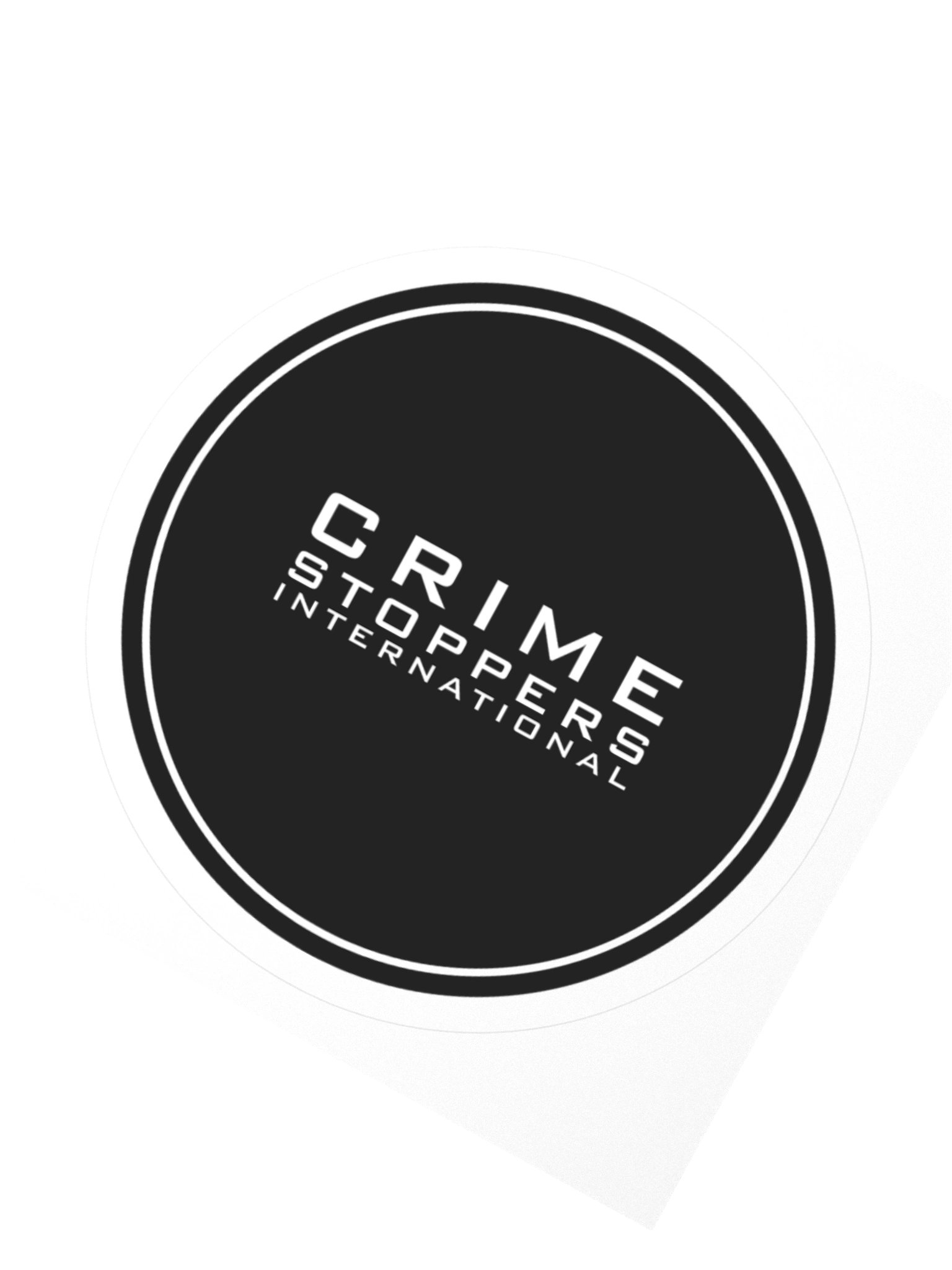 Crime Stoppers International Stickers - Black product image (4)