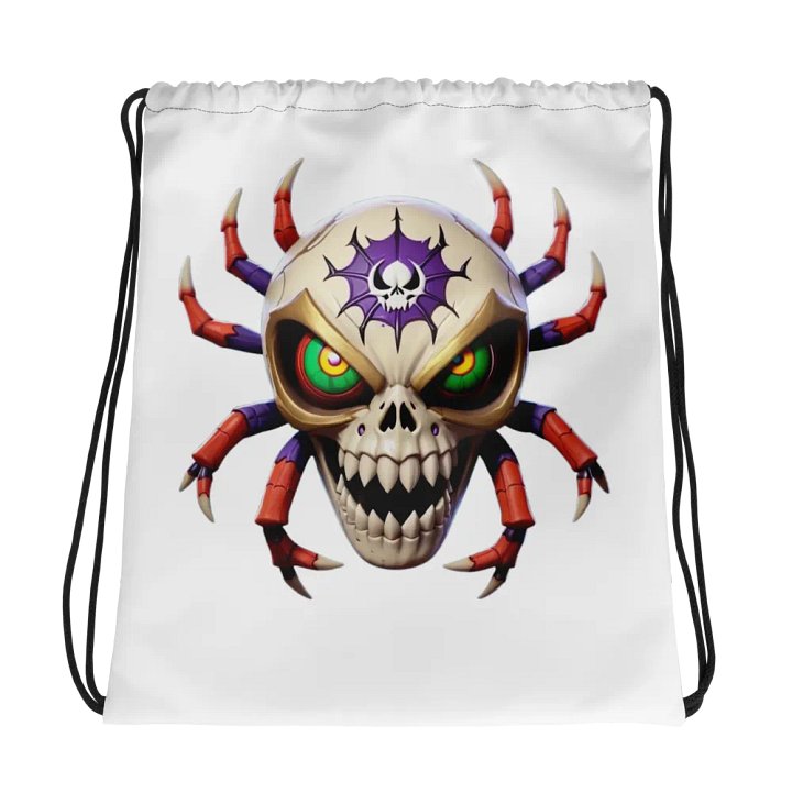 Skull Spider All-Over Drawstring Bag product image (1)