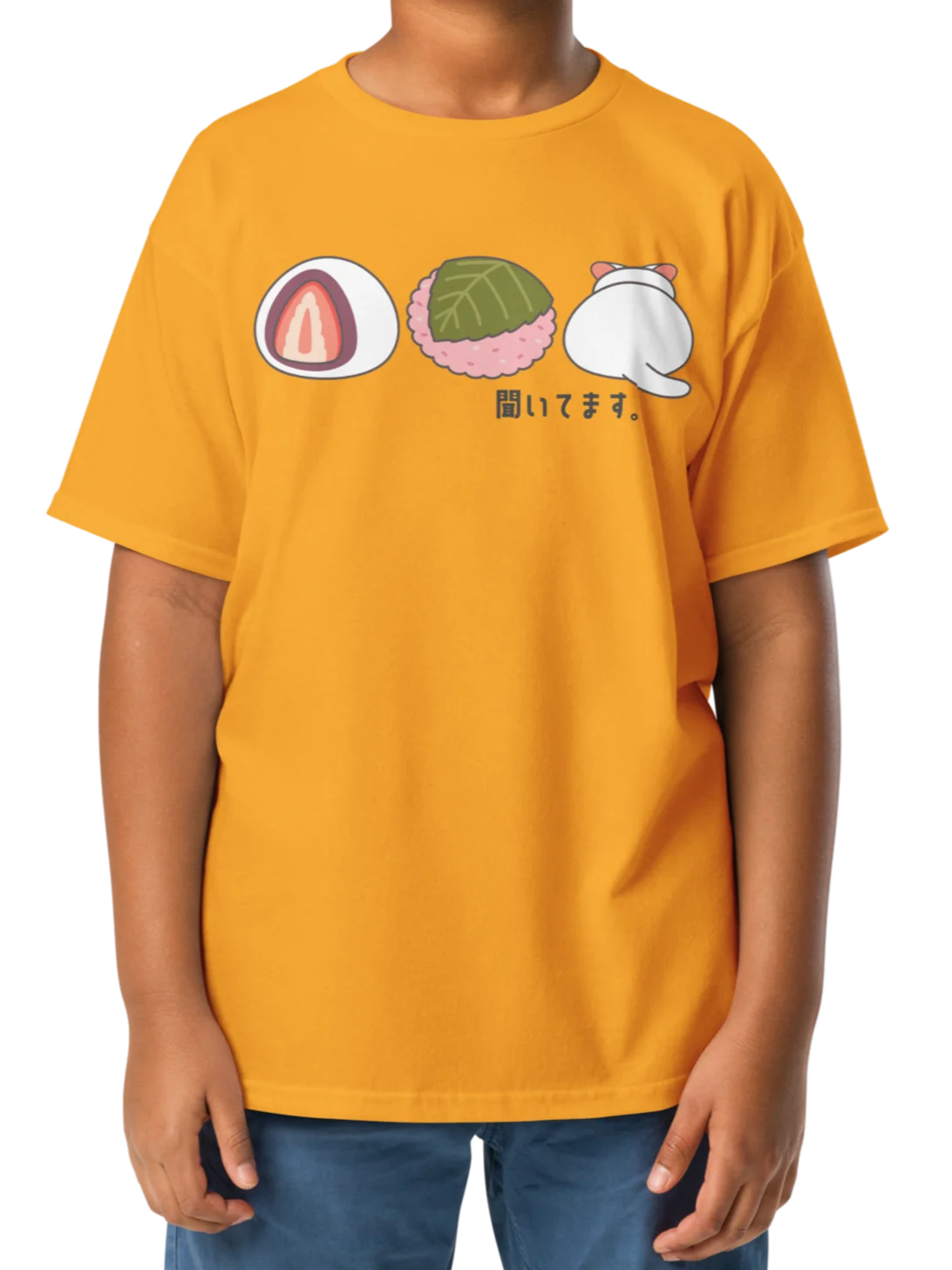 Daifuku Mochi Cat - Unisex Youth Heavyweight T-shirt product image (2)