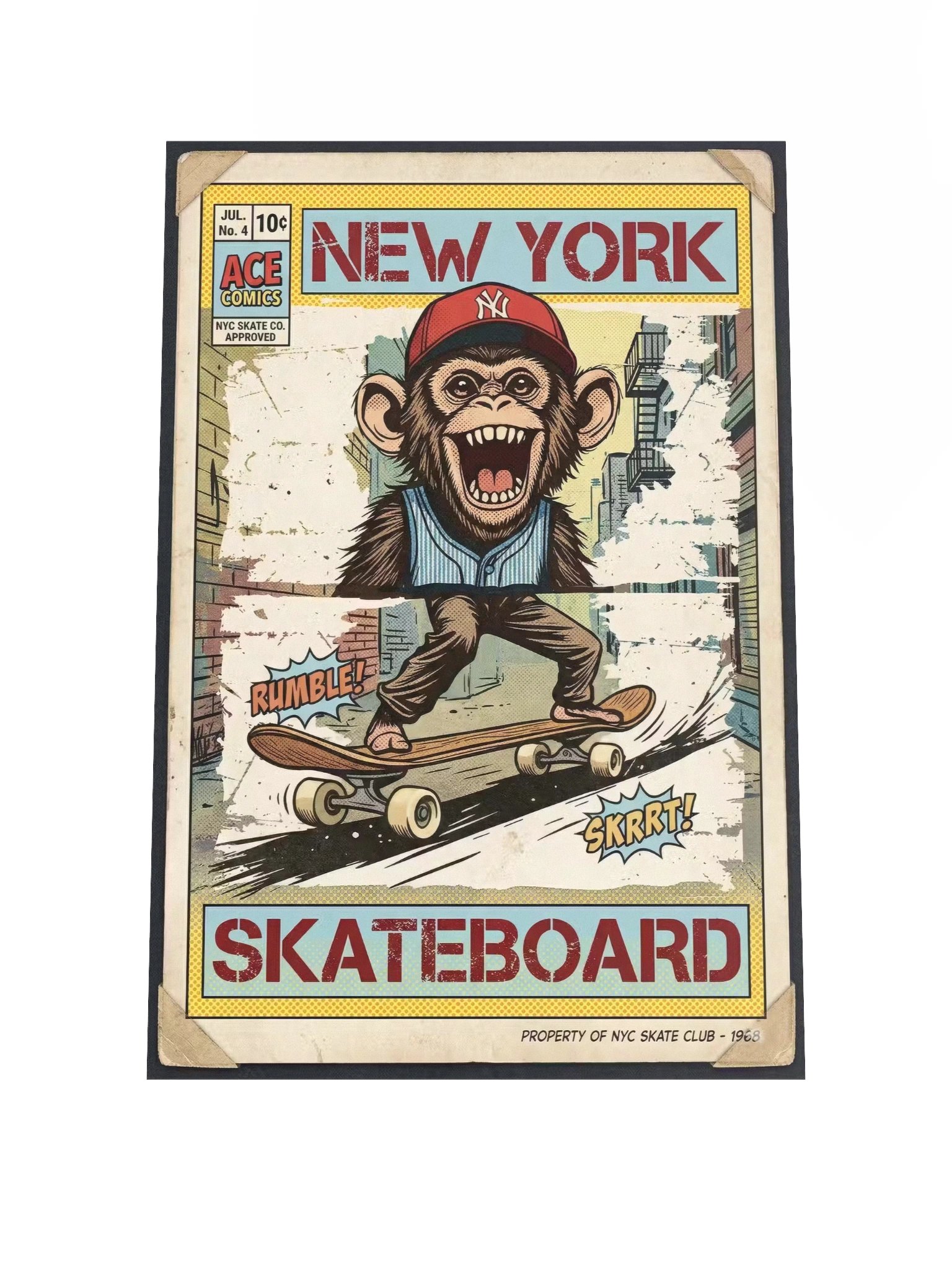 APE-SKATER // ISSUE #12 (VARIANT J - YELLOW ALERT) product image (1)