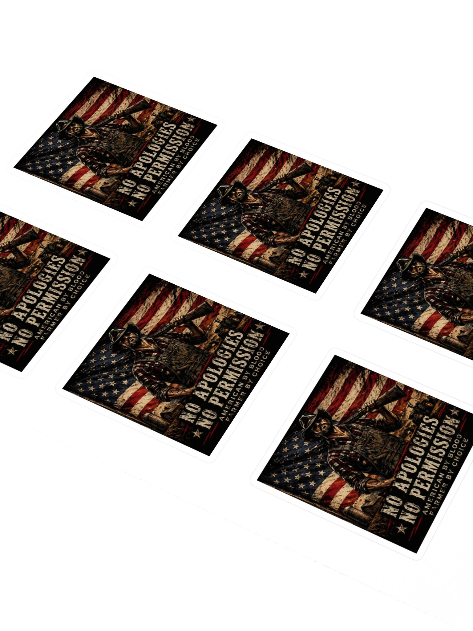 No Apologies - No Permission Kiss Cut Sticker Sheet product image (2)