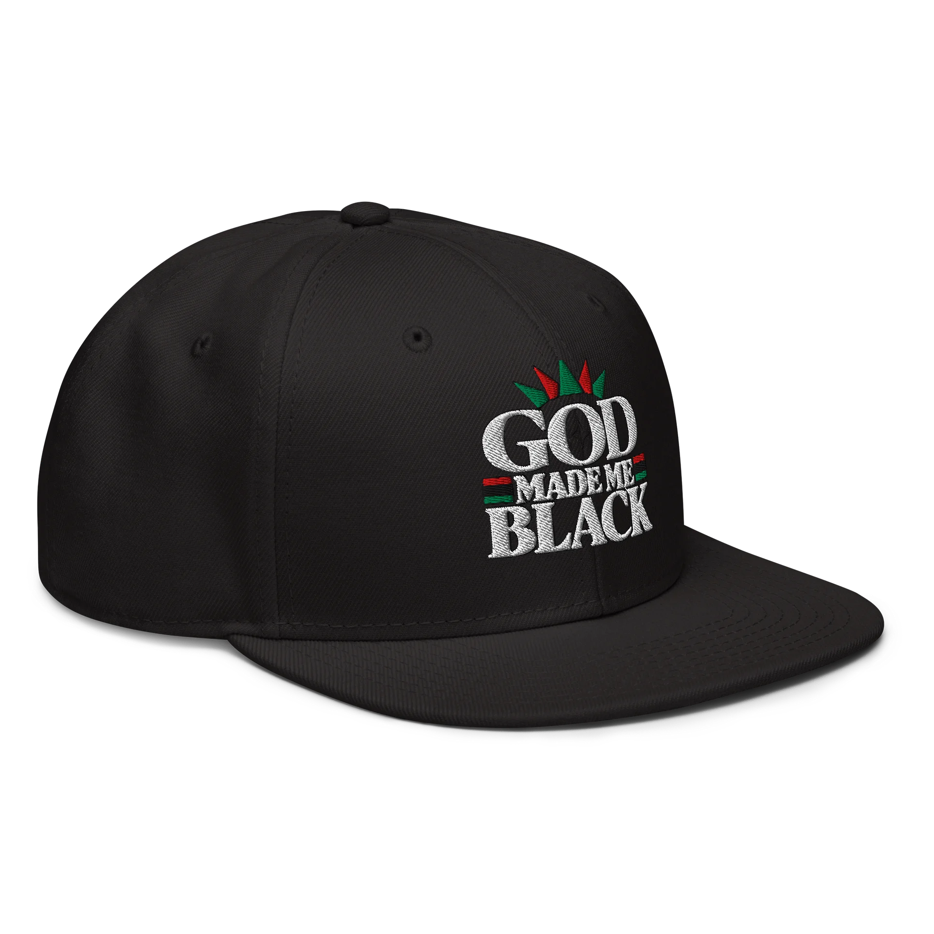 God Made Me Black Logo Hat product image (5)