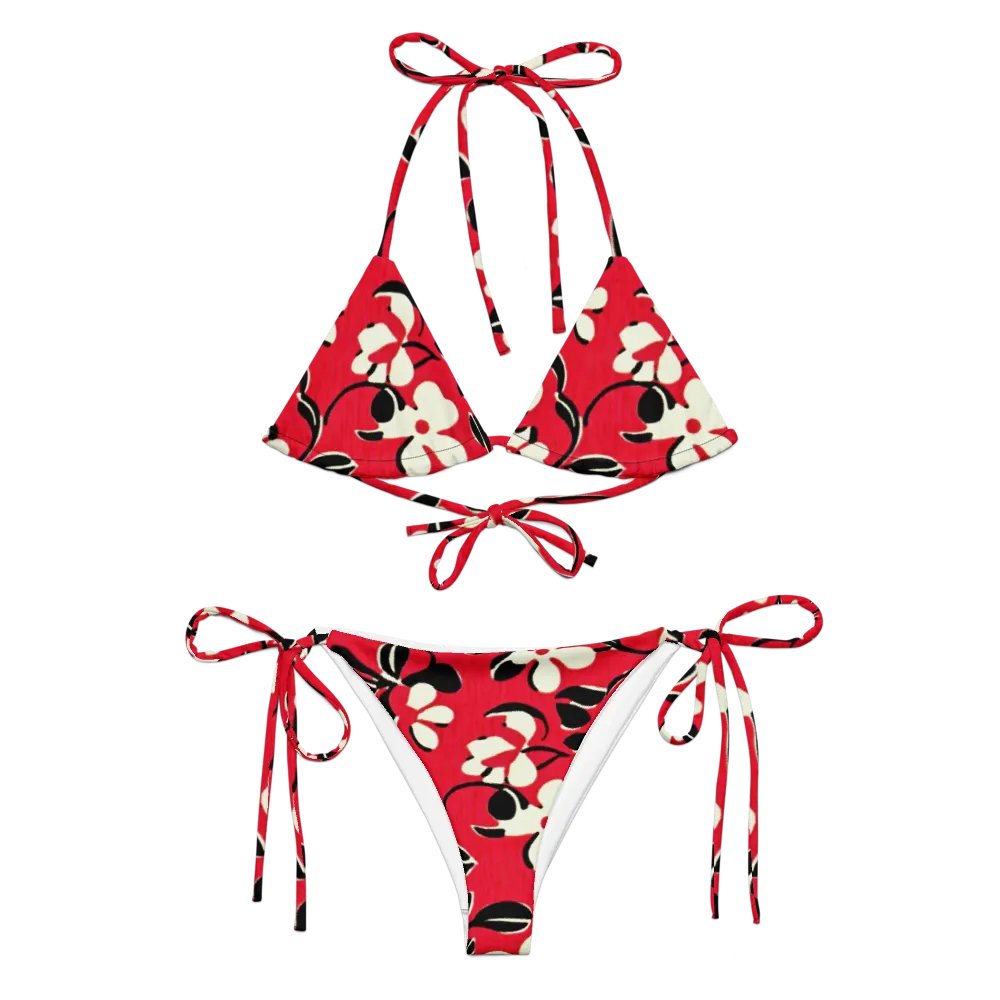 Floral Chic String Bikini Set product image (2)