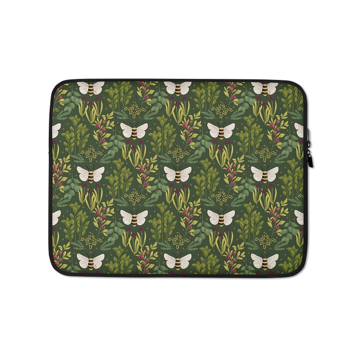 Bees and Foliage Laptop Sleeve product image (1)