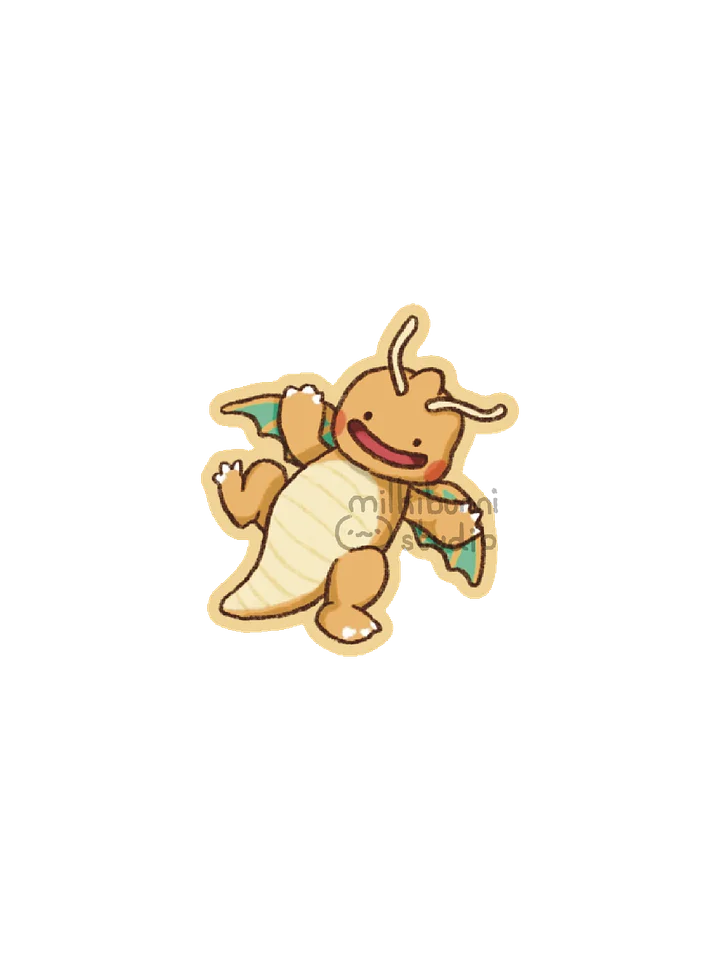 Dragonite Pokopia Sticker product image (1)