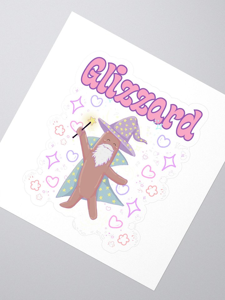 Whimsical Glizzard Wizard Kiss Cut Stickers product image (2)
