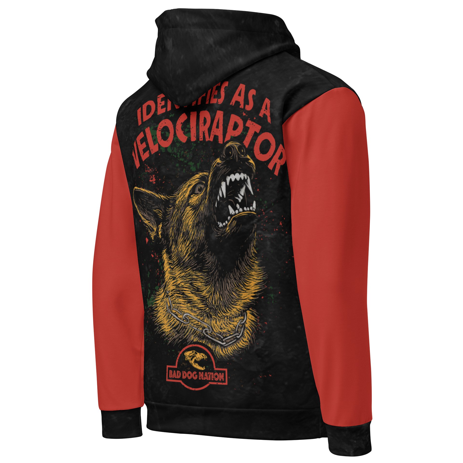 Identifies as a Velociraptor - Premium Adult Unisex All Over Print Hoodie product image (3)