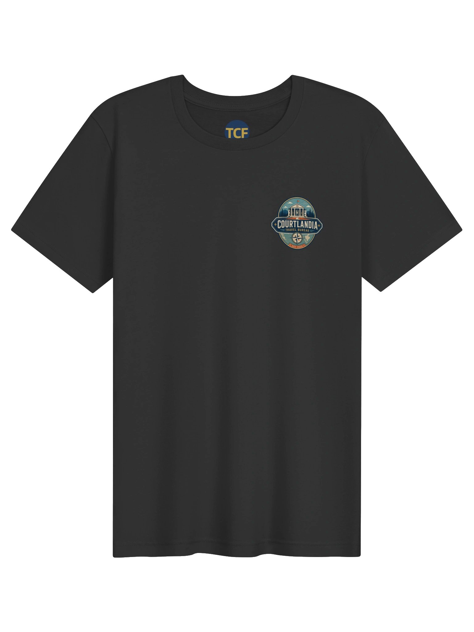 Courtlandia Travel Bureau Vintage Tourist Map Tee product image (3)