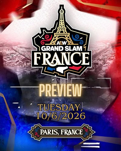 🔥 AEW GRAND SLAM: FRANCE — TONIGHT at 8 ET on TBS & Max, LIVE from Paris! 🇫🇷

🏆 World Title: Will Ospreay (c) vs. Kazuchika O...