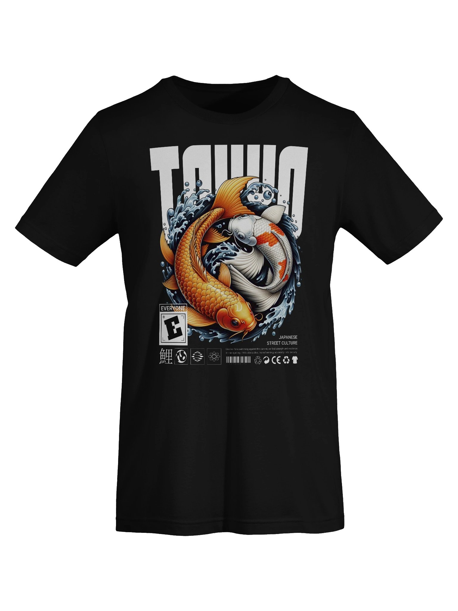 Koi Fish Graphic T-Shirt: A Fusion of Art and Tokyo Style product image (7)