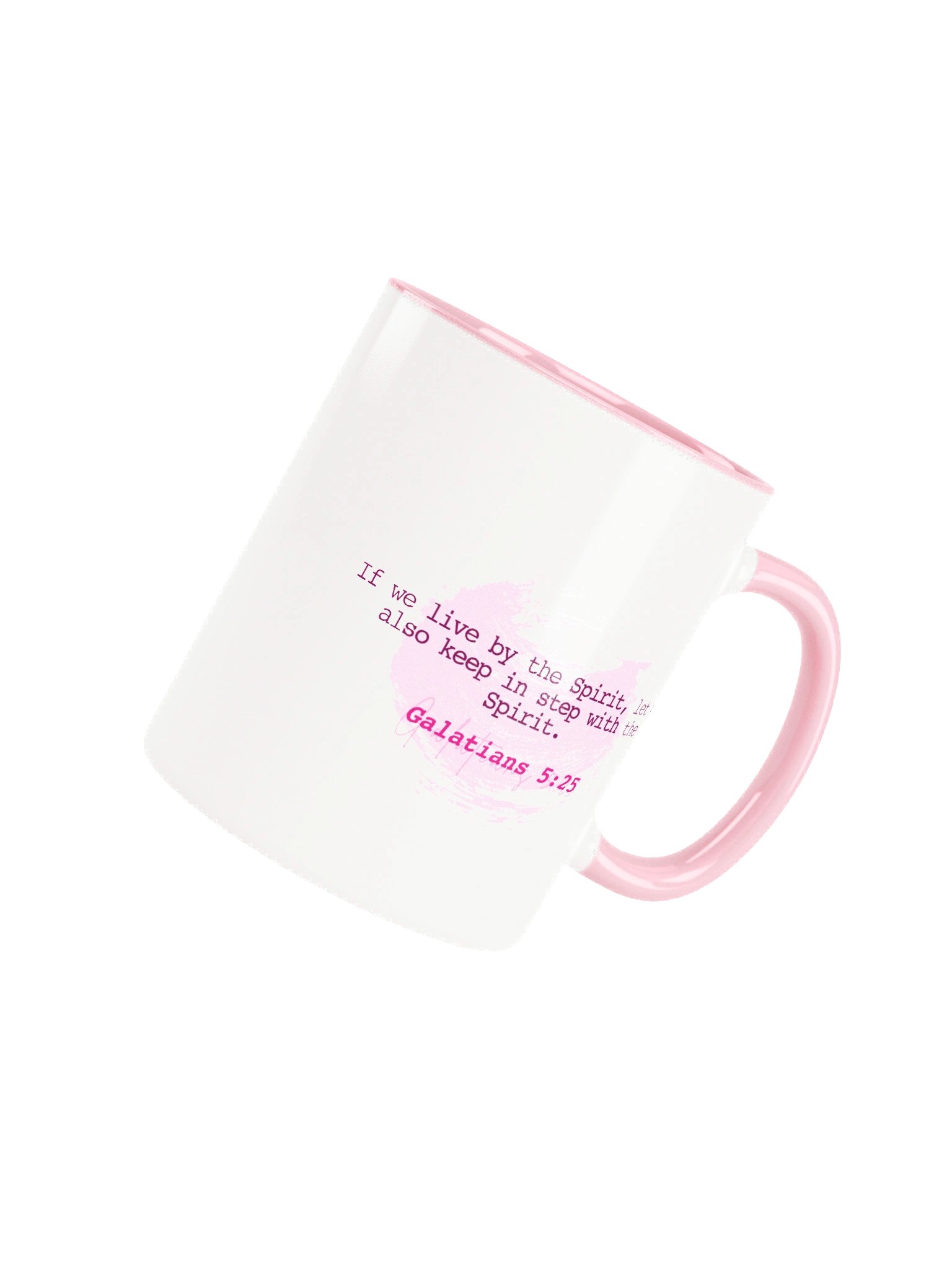 In Step – Pink/White Mug product image (4)