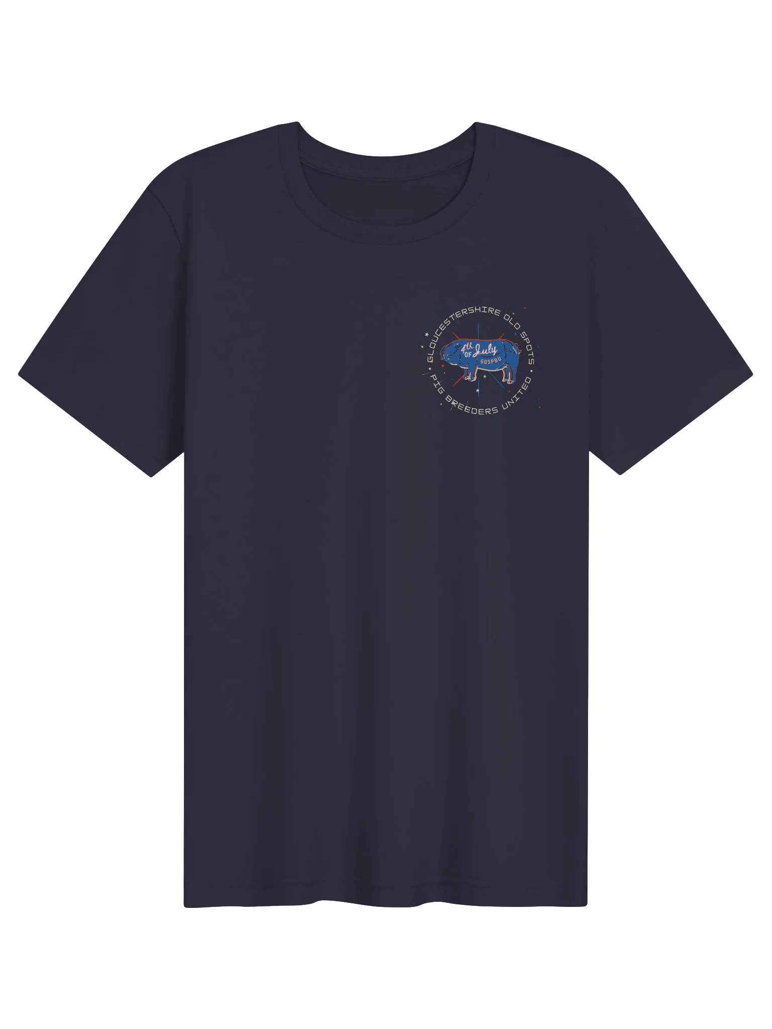 Gloucestershire Old Spots Pig Breeders United Logo Tee product image (1)