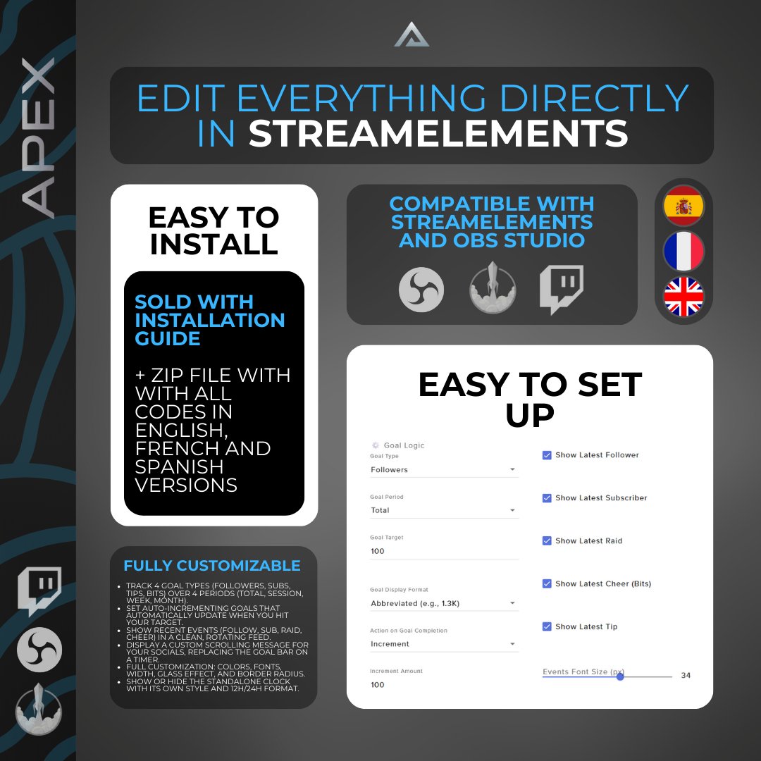 Twitch Widget Info Bar 2 product image (2)