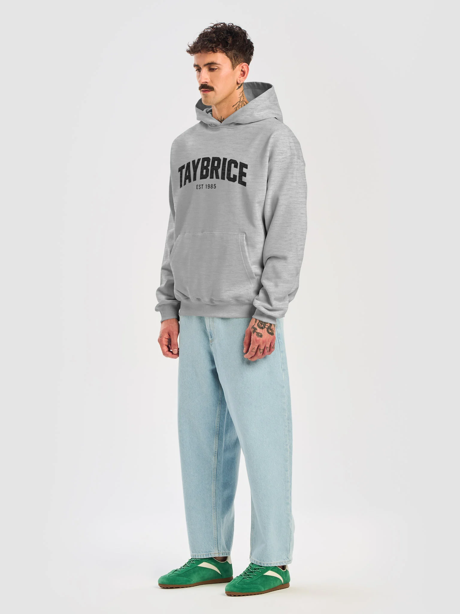 TAYBRICE Est 1985 Logo Men's Hoodie (black ink) product image (7)