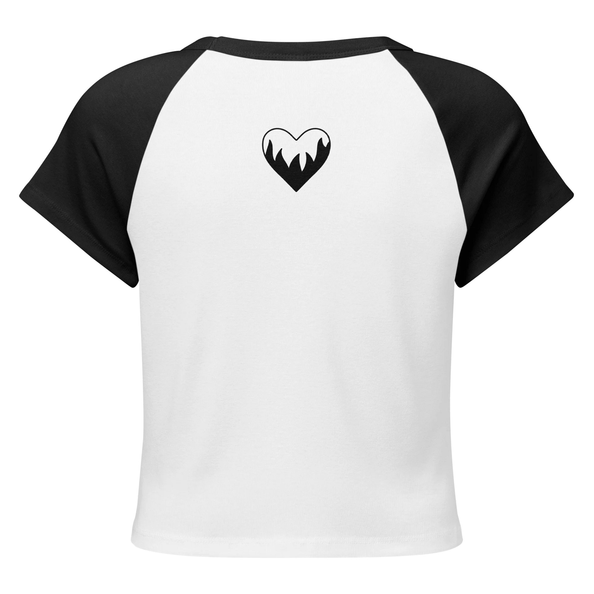 Hot Moms Club Bold Raglan Tee – Black & White Edition product image (2)