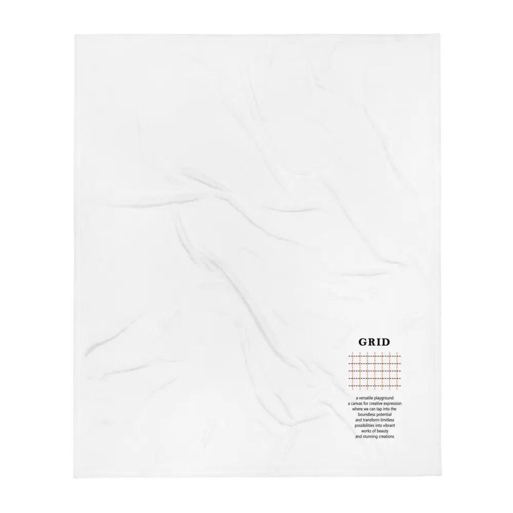 grid blanket - orange line product image (4)