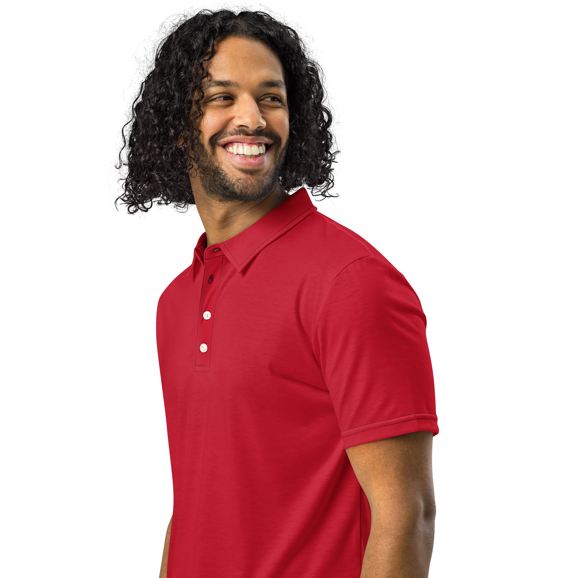 F&F Slim Fit Polo Shirt (RED) product image (2)