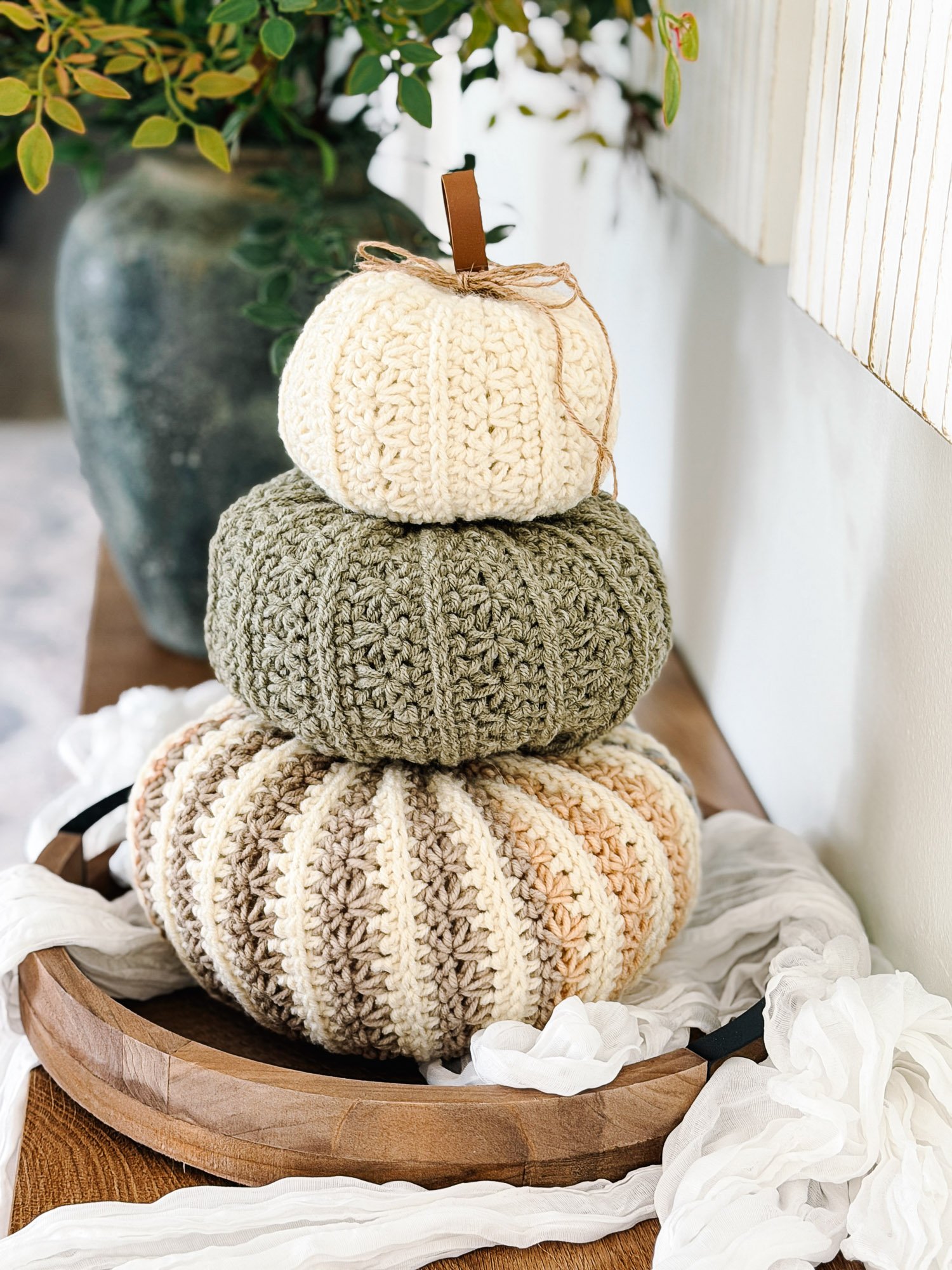 Petal Loop Stitch Crochet Pumpkin Trio Pattern product image (9)