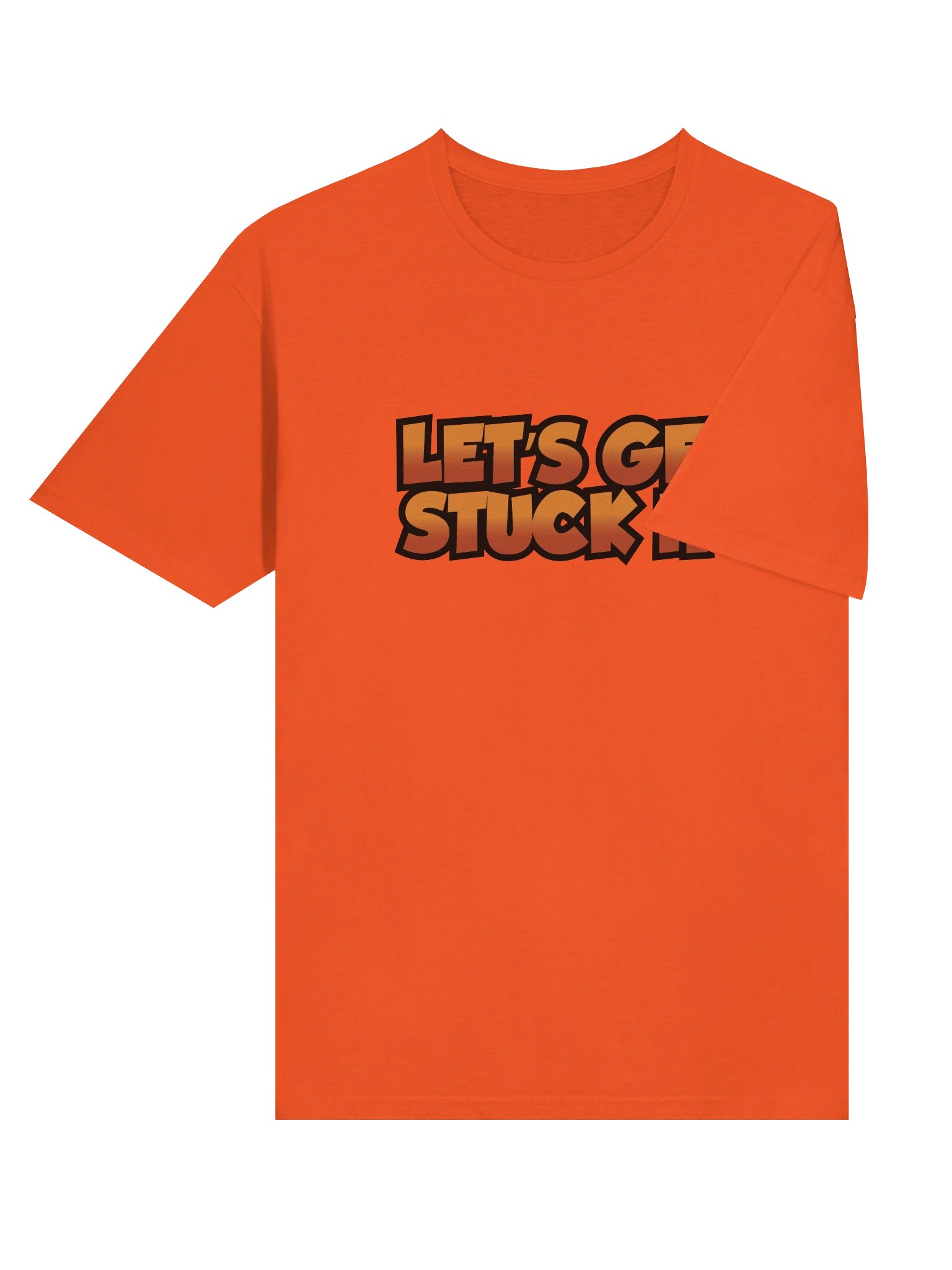 Let's Get Stuck In T-Shirt Orange product image (6)