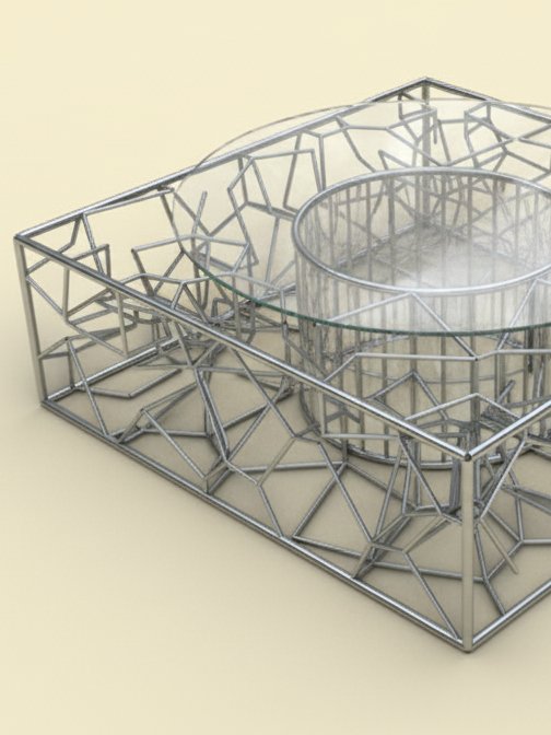 Voronoi Parametric Furniture Table Design Grasshopper Rhino Files product image (1)