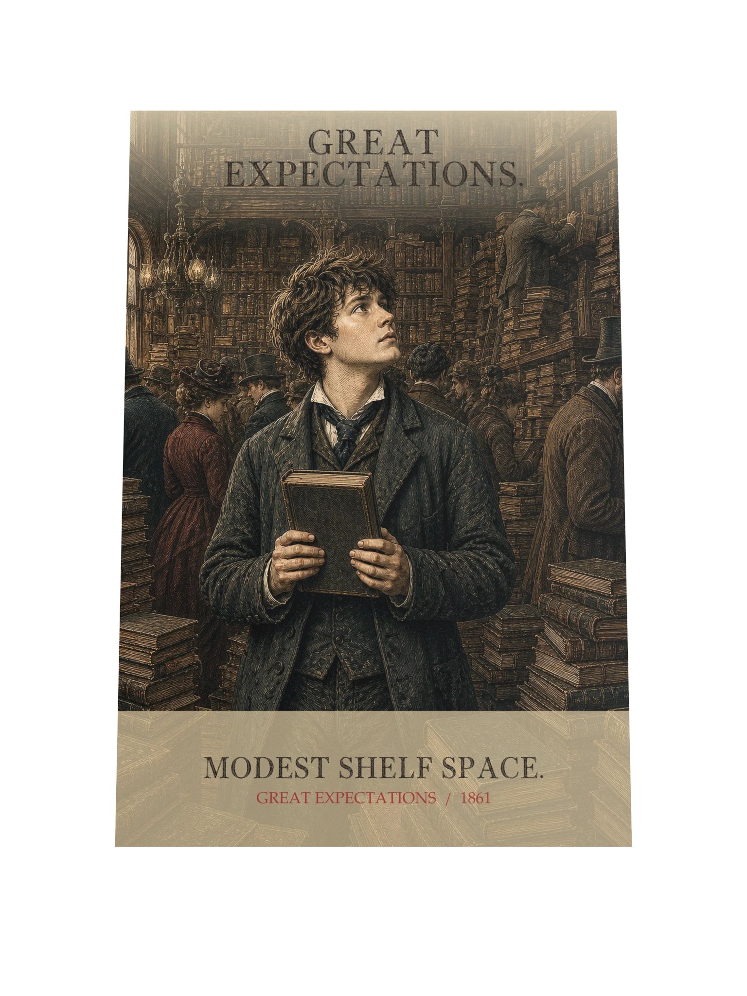 Great Expectations Modest Shelf Space -- Great Expectations Art Print product image (9)