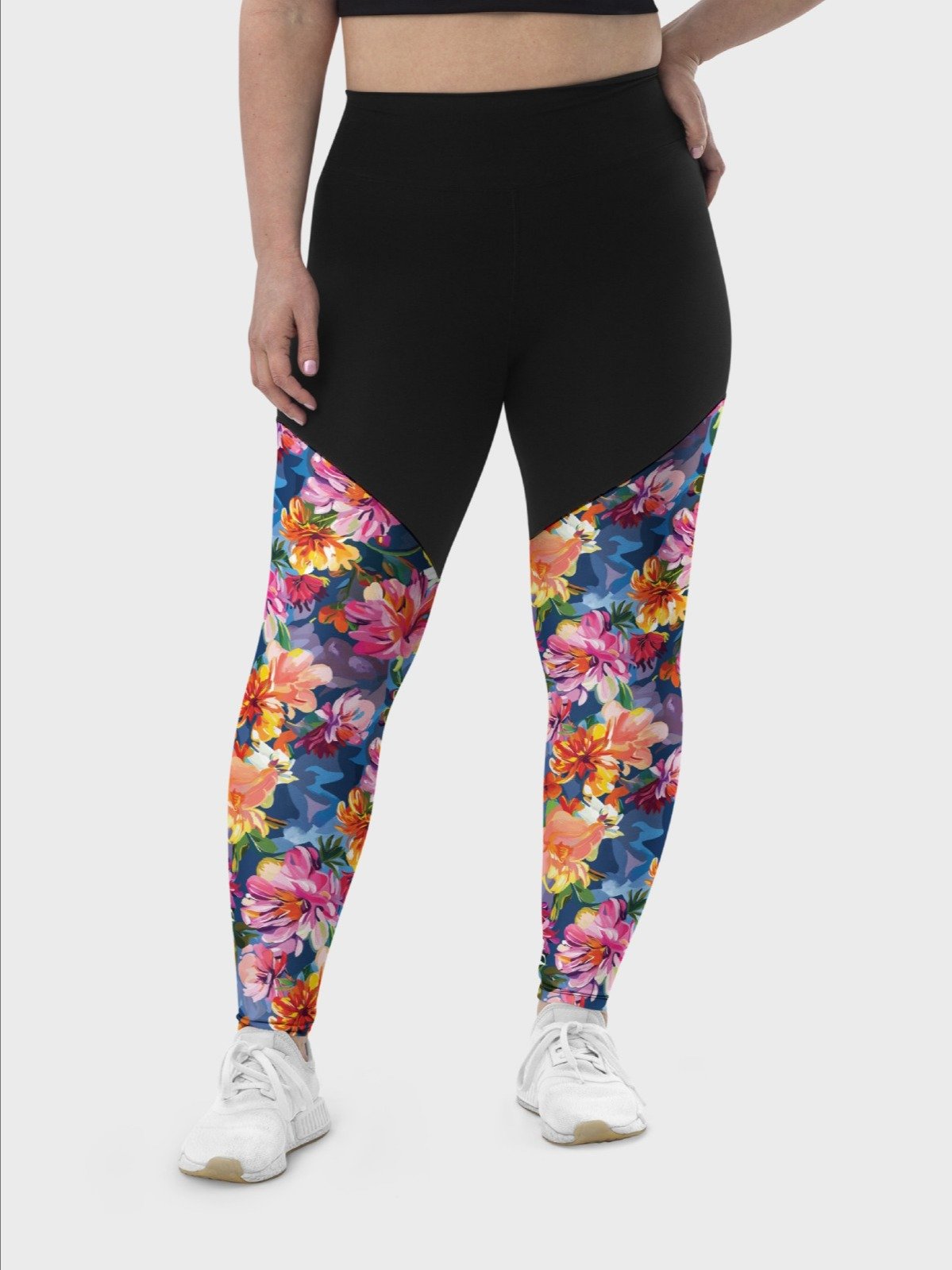 High-Intensity Workout Leggings "Bold Abstract Florals" product image (6)