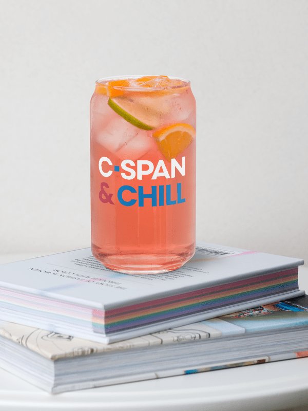 C-SPAN & CHILL Can-Shaped Glass product image (2)