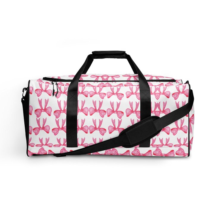 PINK BOW DUFFEL BAG product image (1)