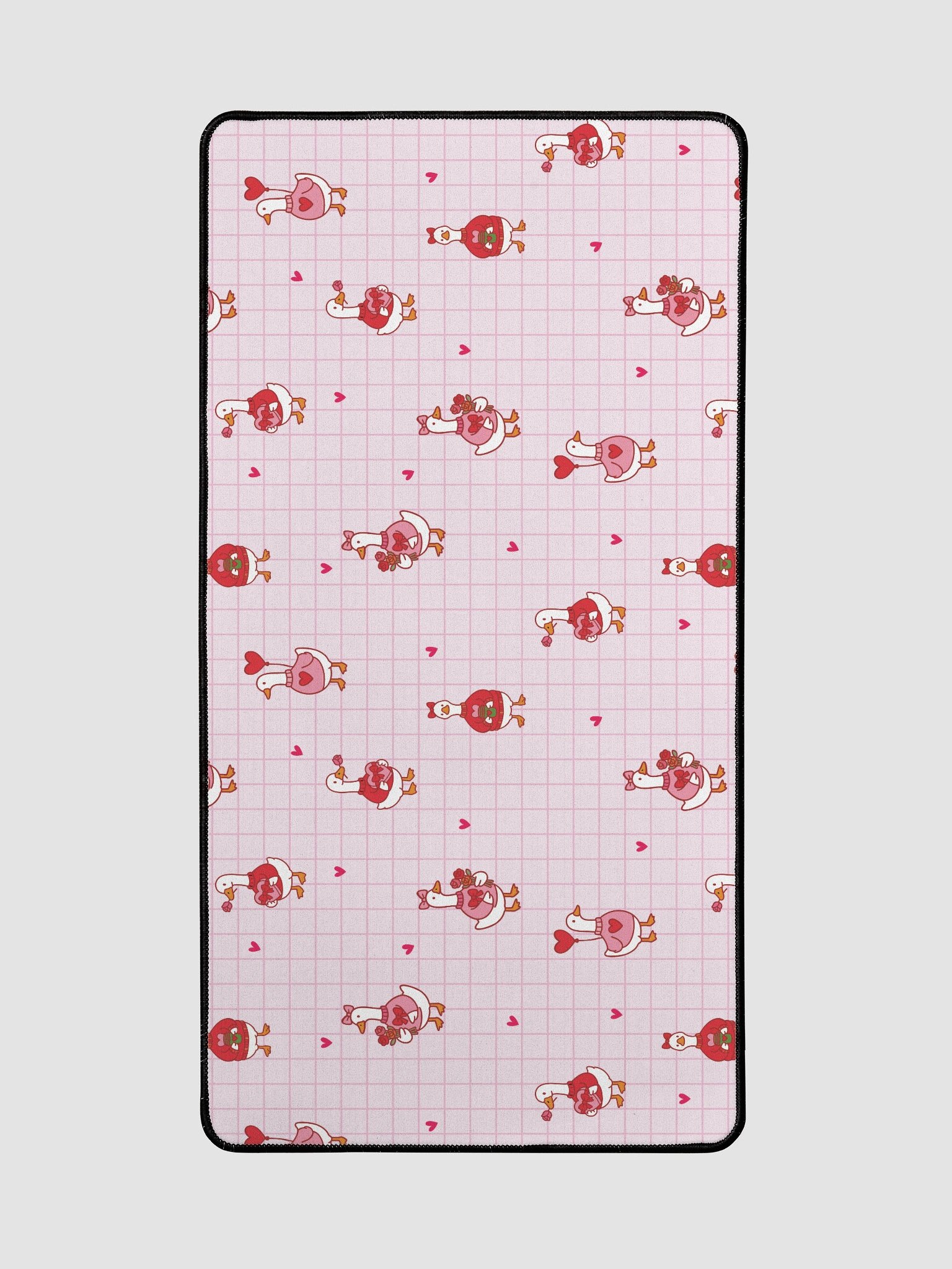 Pink Coquette Valentine Goose Desk Mat-''15.5 x 31.5'' product image (2)