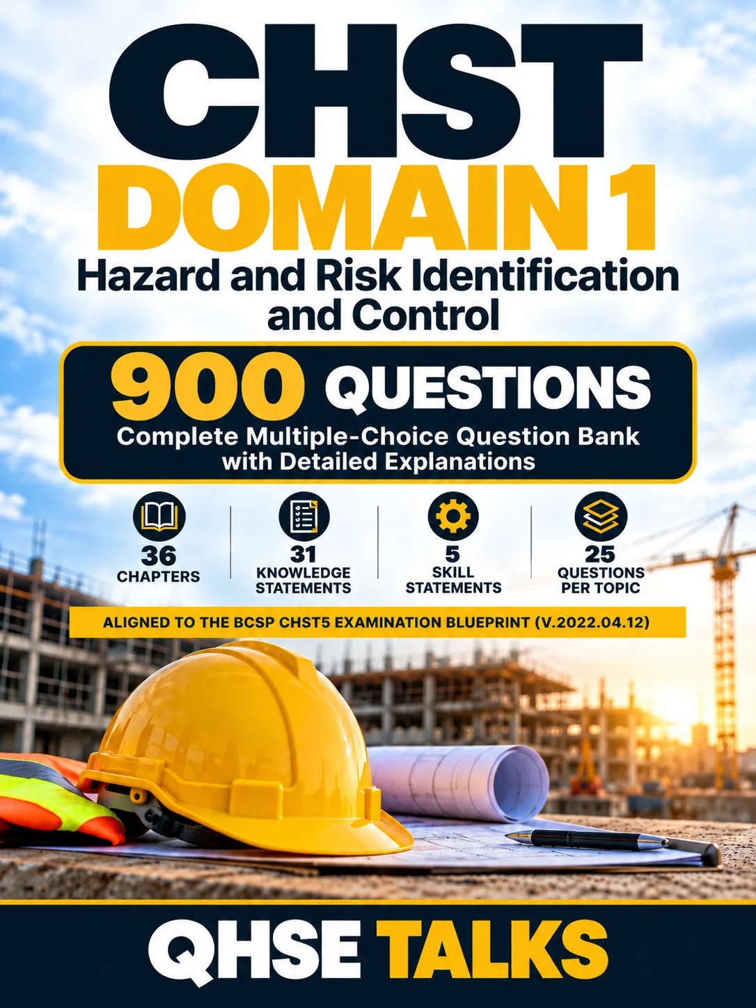 CHST Domain 1 Practice Questions | 900 Questions with Detailed Explanations product image (1)